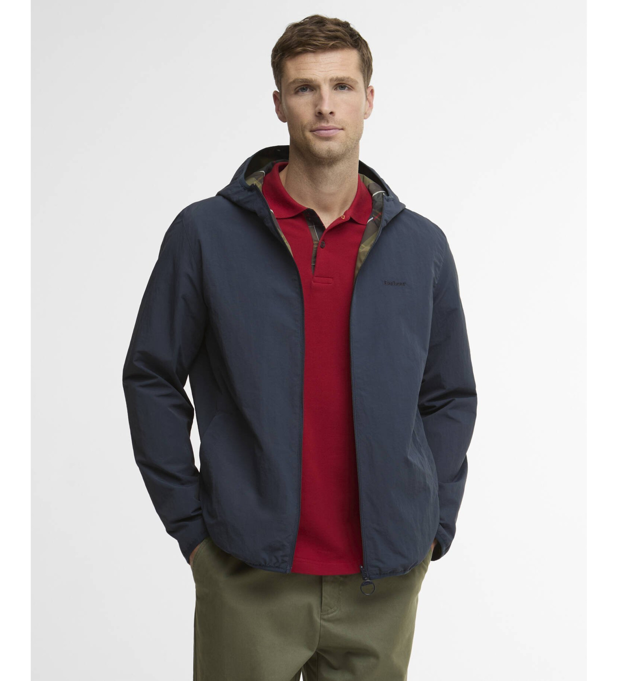Barbour für Herren. MSP0189 Wasserdichte Wendejacke Kemble navy (M), Lässig, Polyamid, Marine