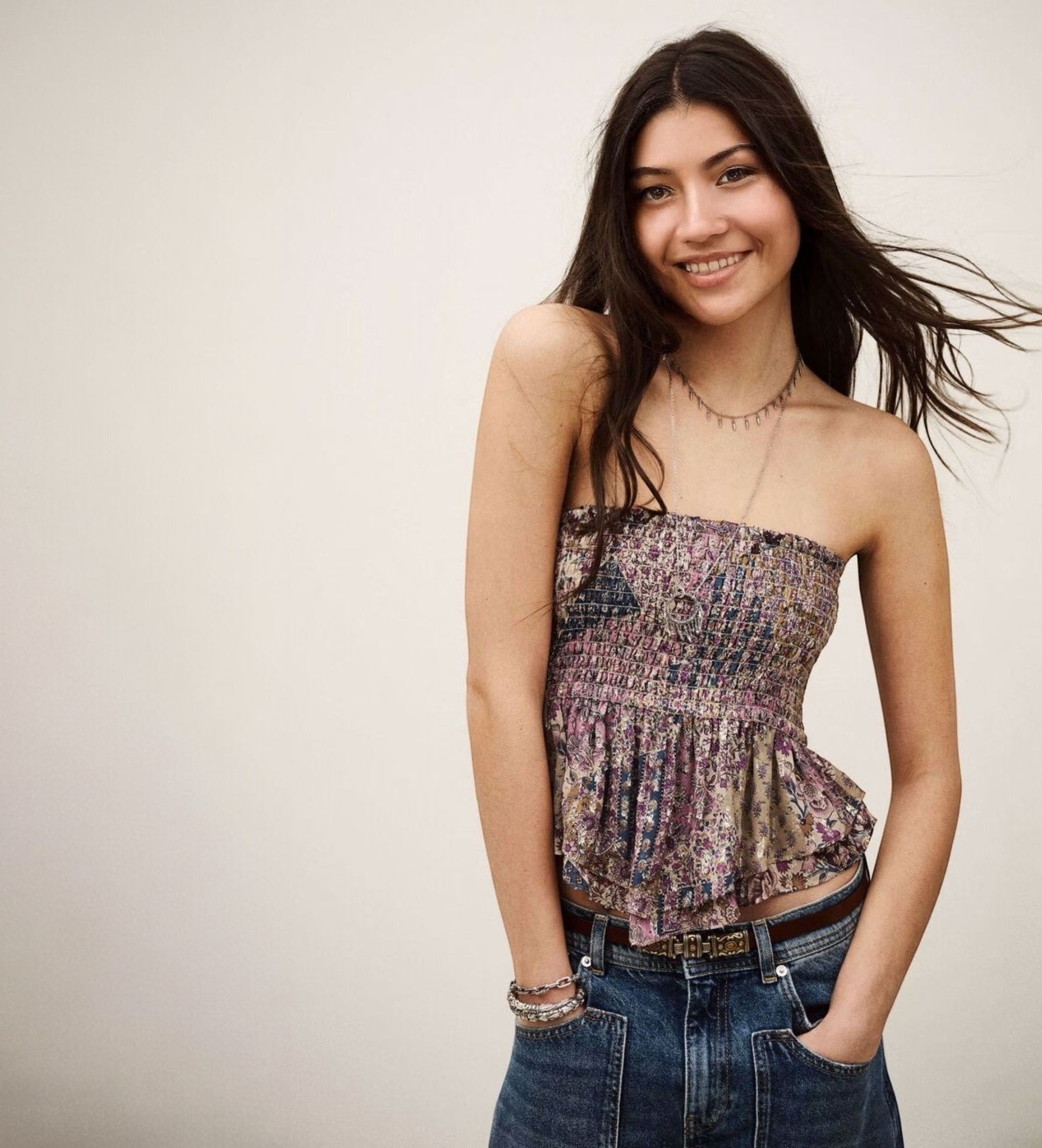 BA&SH für Damen. 1E26PRET Hübsches mehrfarbiges Top (34), Lässig, Viskose, Ärmellos / Hosenträger