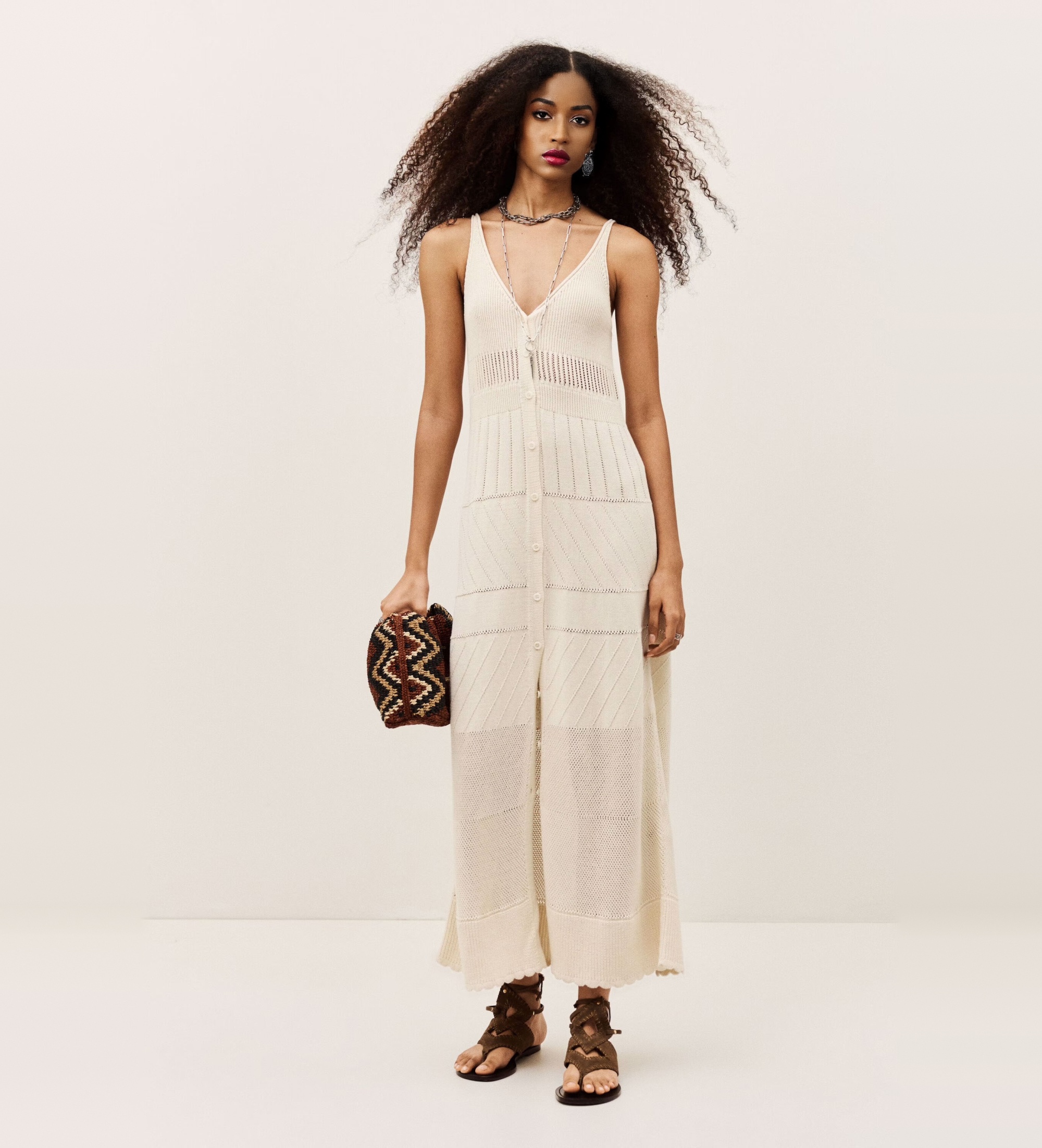 BA&SH für Damen. 1E26JOEL Joelle Kleid beige (34), Lässig, Baumwolle, Ärmellos / Hosenträger