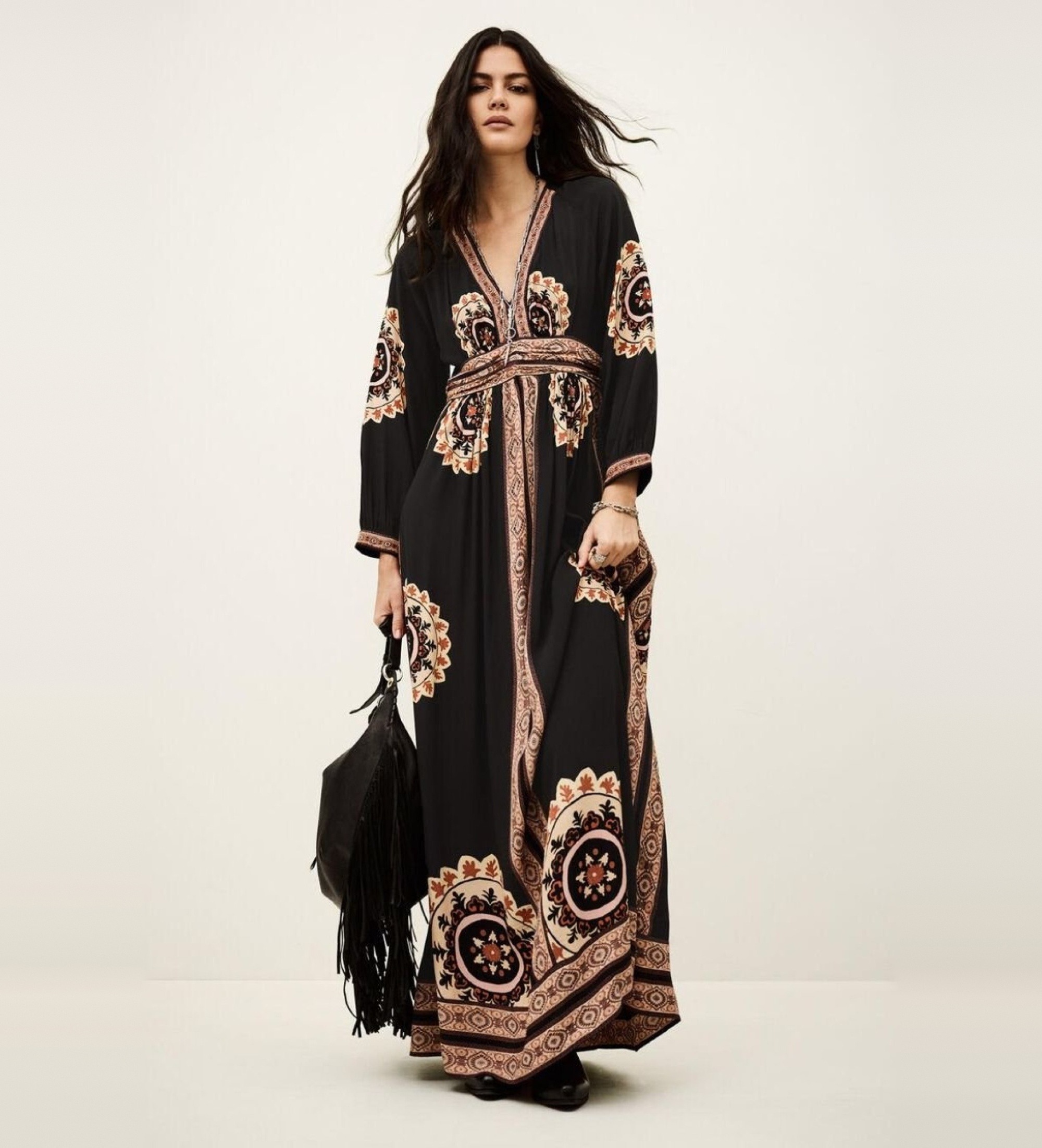BA&SH für Damen. 1E26VERA Vera Kleid schwarz (34), Lässig, Viskose, Langarm