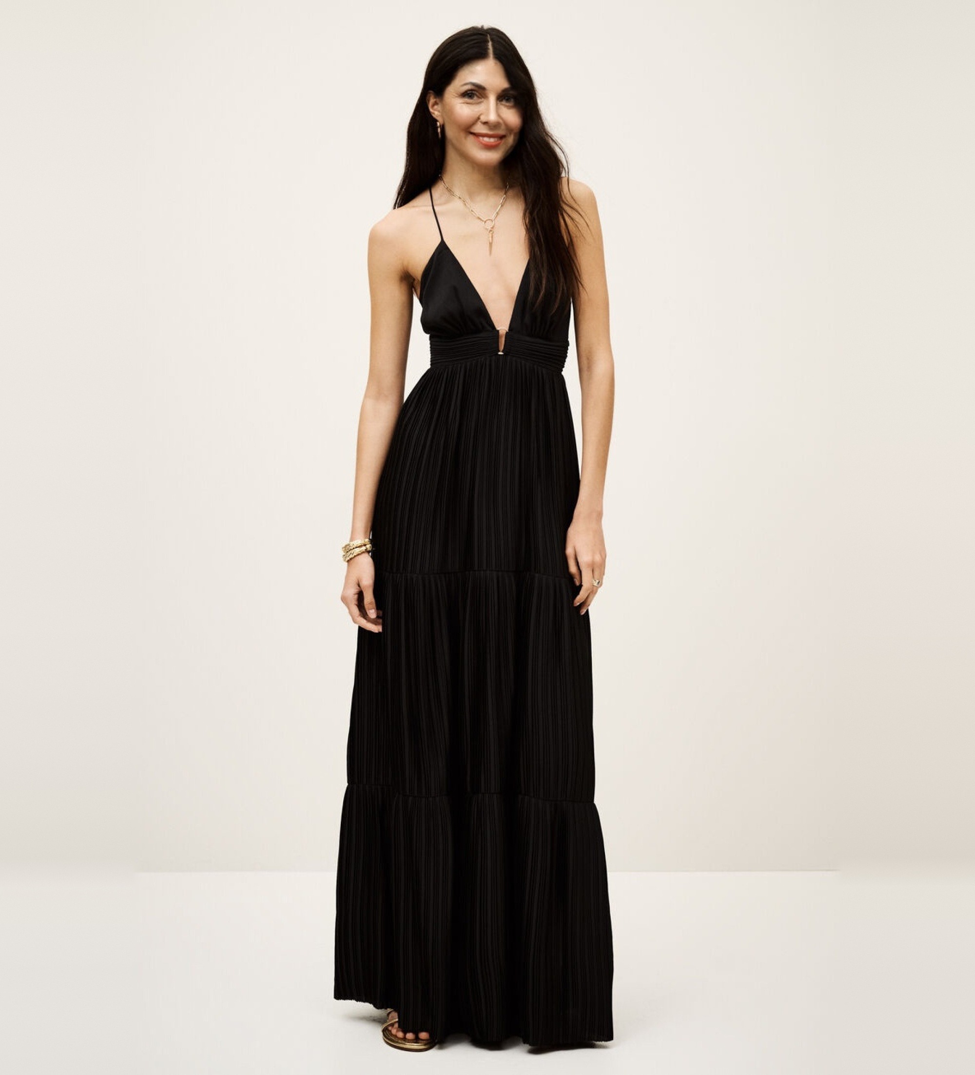 BA&SH für Damen. 1H23WAST Wasta Kleid schwarz (38), Lässig, Polyester, Ärmellos / Hosenträger