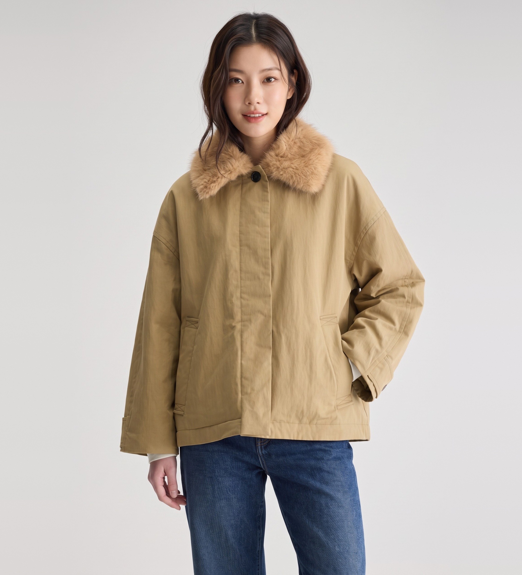 Bellerose für Damen. BW262525 P1722 Braune Hilma-Jacke (S), Lässig, Baumwolle