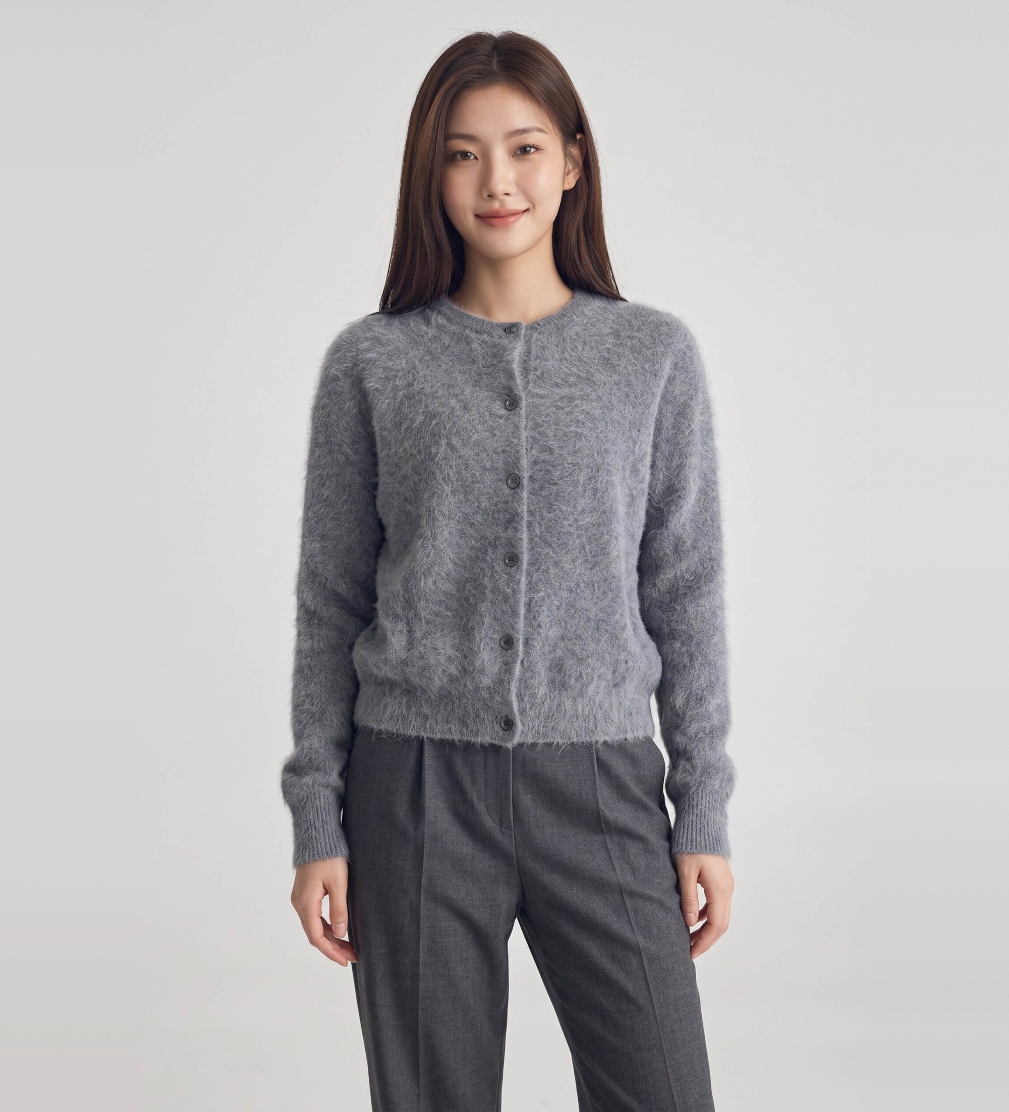 Bellerose für Damen. BW252910 K1014U Cardigan Dathan mittelgrau (S/M), Lässig, Wolle, Alpaka, Langarm
