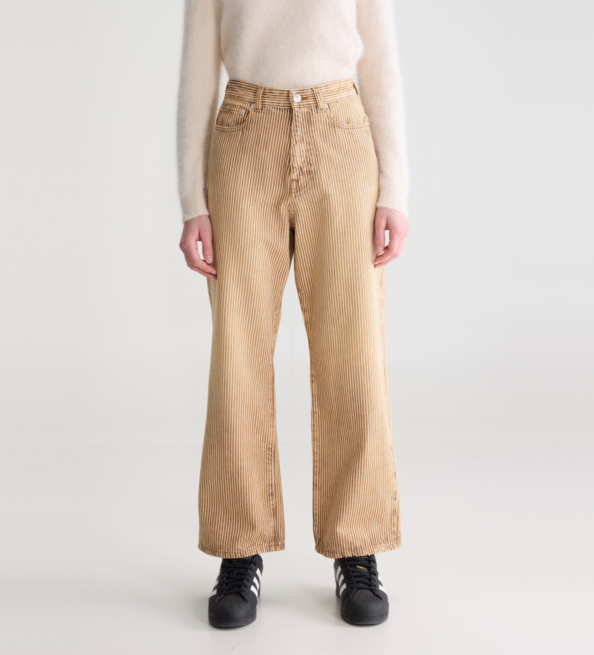 Bellerose für Damen. BW262171 S1068 Jeans Poker62 Streifen beige (26), Lässig, Baumwolle