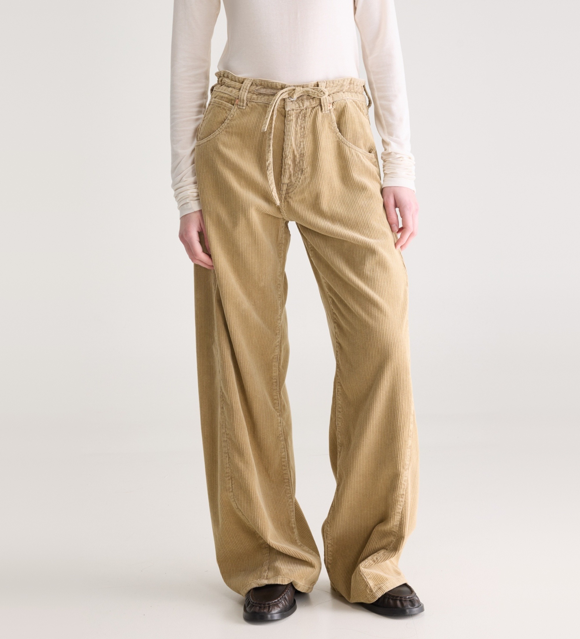 Bellerose für Damen. BW262170 P1908 Hose Pearcy62 Cord beige (27), Lässig, Baumwolle