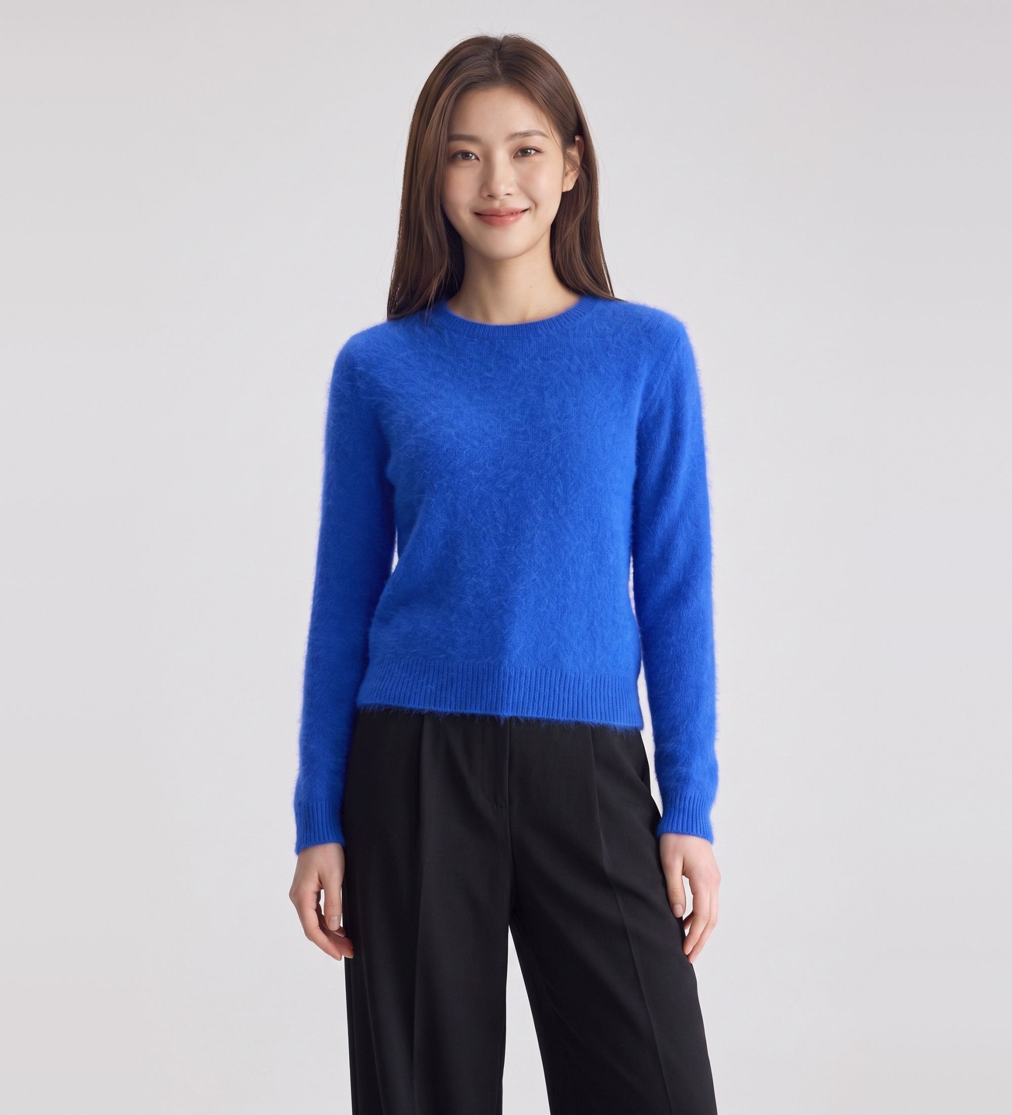 Bellerose für Damen. BW251902 K1014U Jersey Datti51 blau (S), Lässig, Wolle, Alpaka, Langarm