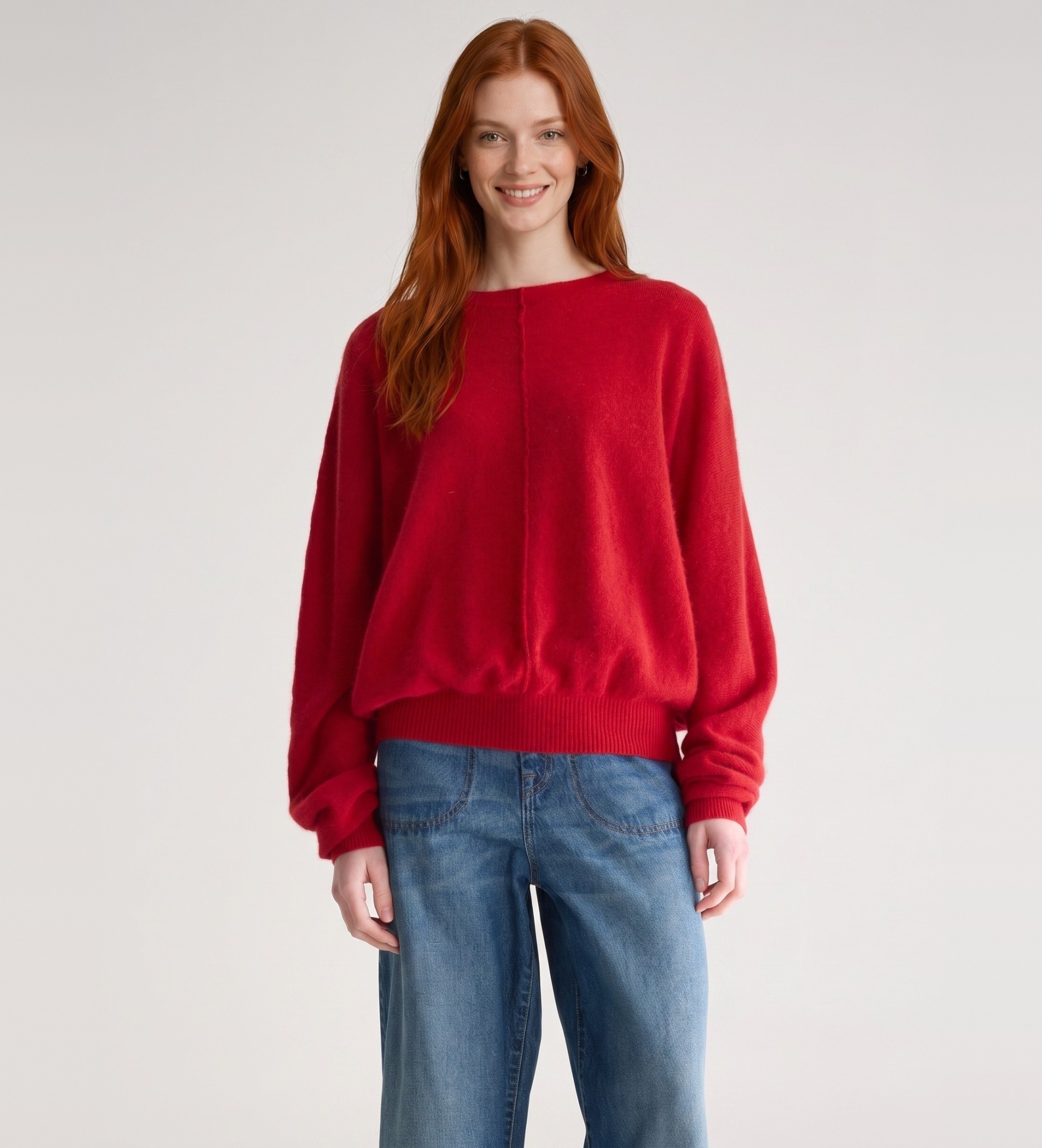Bellerose für Damen. BW262942 K1791U Jersey Derny62 rot (S), Lässig, Synthetisch, Wolle, Langarm