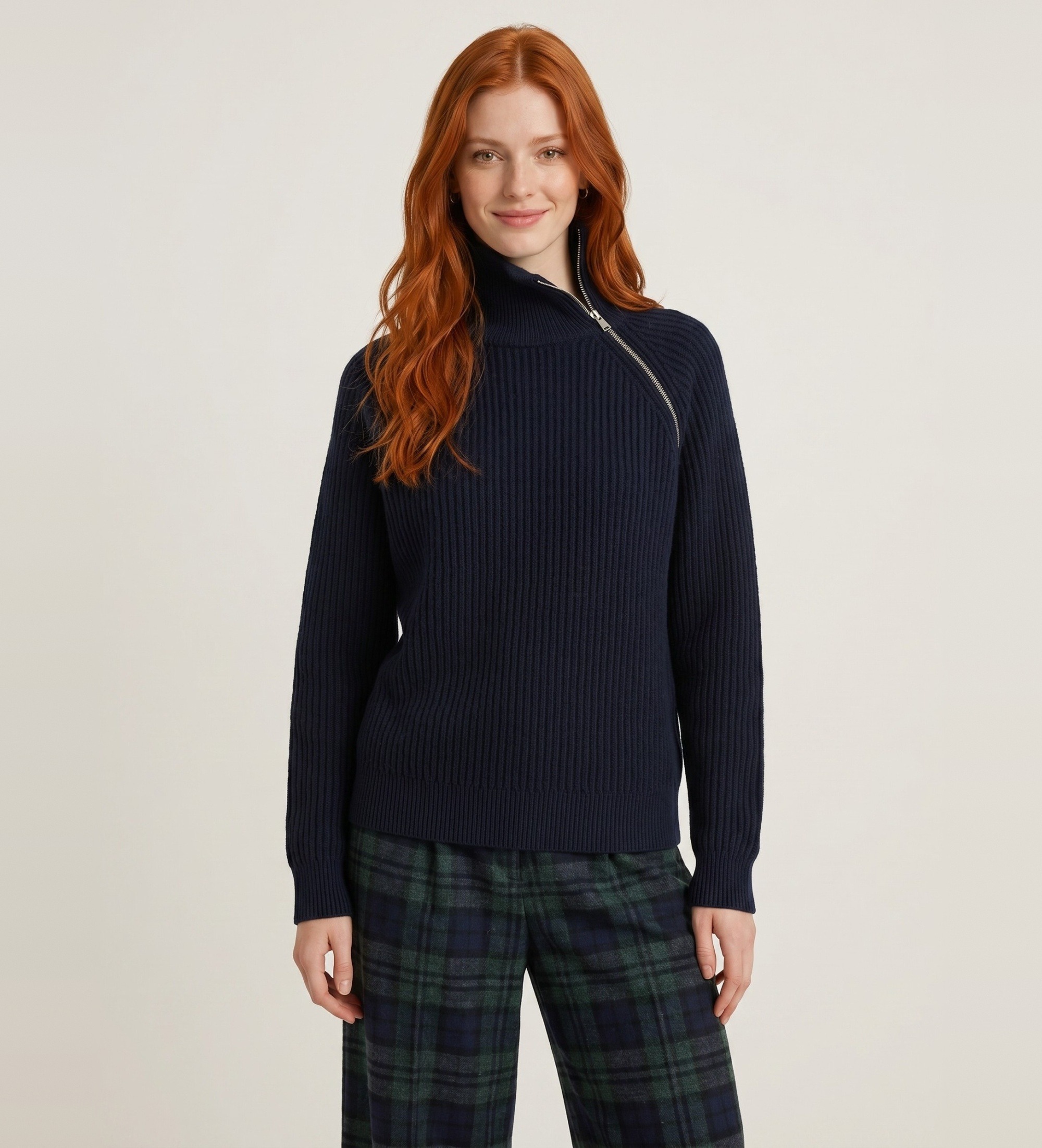 Bellerose für Damen. BW262945 K1765F Jersey Dorry marineblau (S), Lässig, Wolle, Langarm