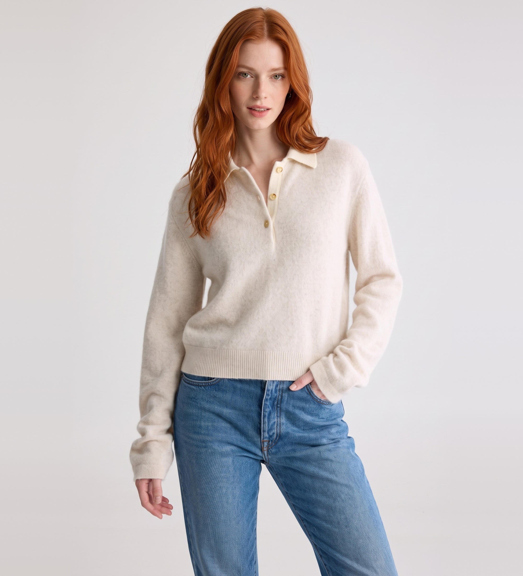 Bellerose für Damen. BW262910 K1791U Jersey Dusto beige (S), Lässig, Wolle, Langarm