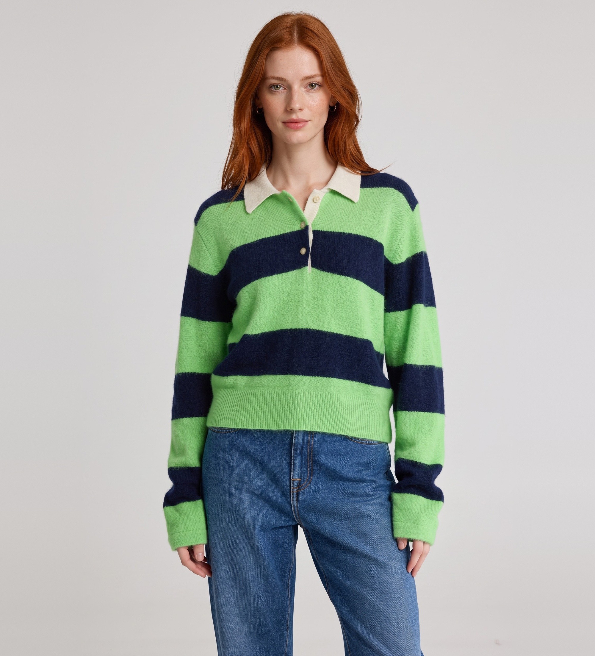 Bellerose für Damen. BW262910 K1791S Jersey Dusto grün (S), Lässig, Wolle, Langarm