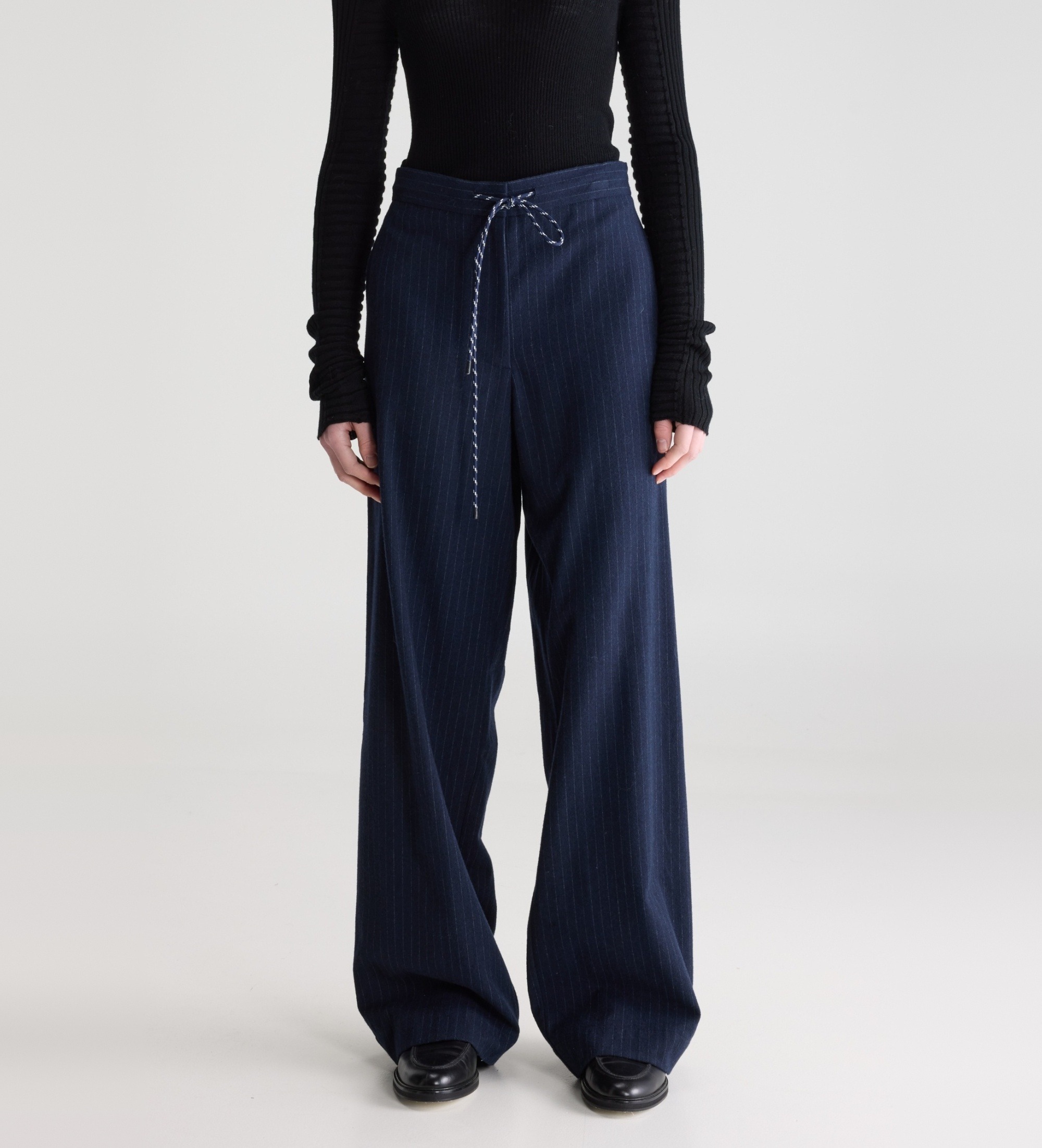 Bellerose für Damen. BW262112 S1152 Solene Hose marineblau (38), Lässig, Klassisch, Polyester