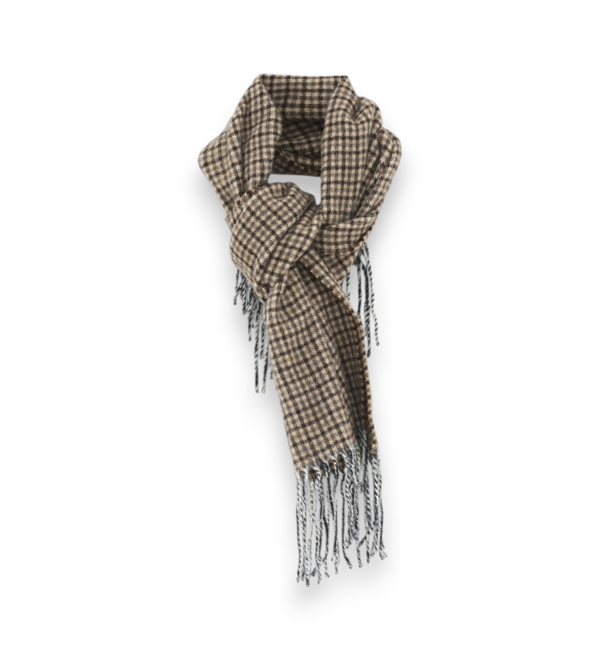 Bellerose für Damen. BW262835 F2645F Schal Milan Karo beige (OSFA), Lässig, Wolle