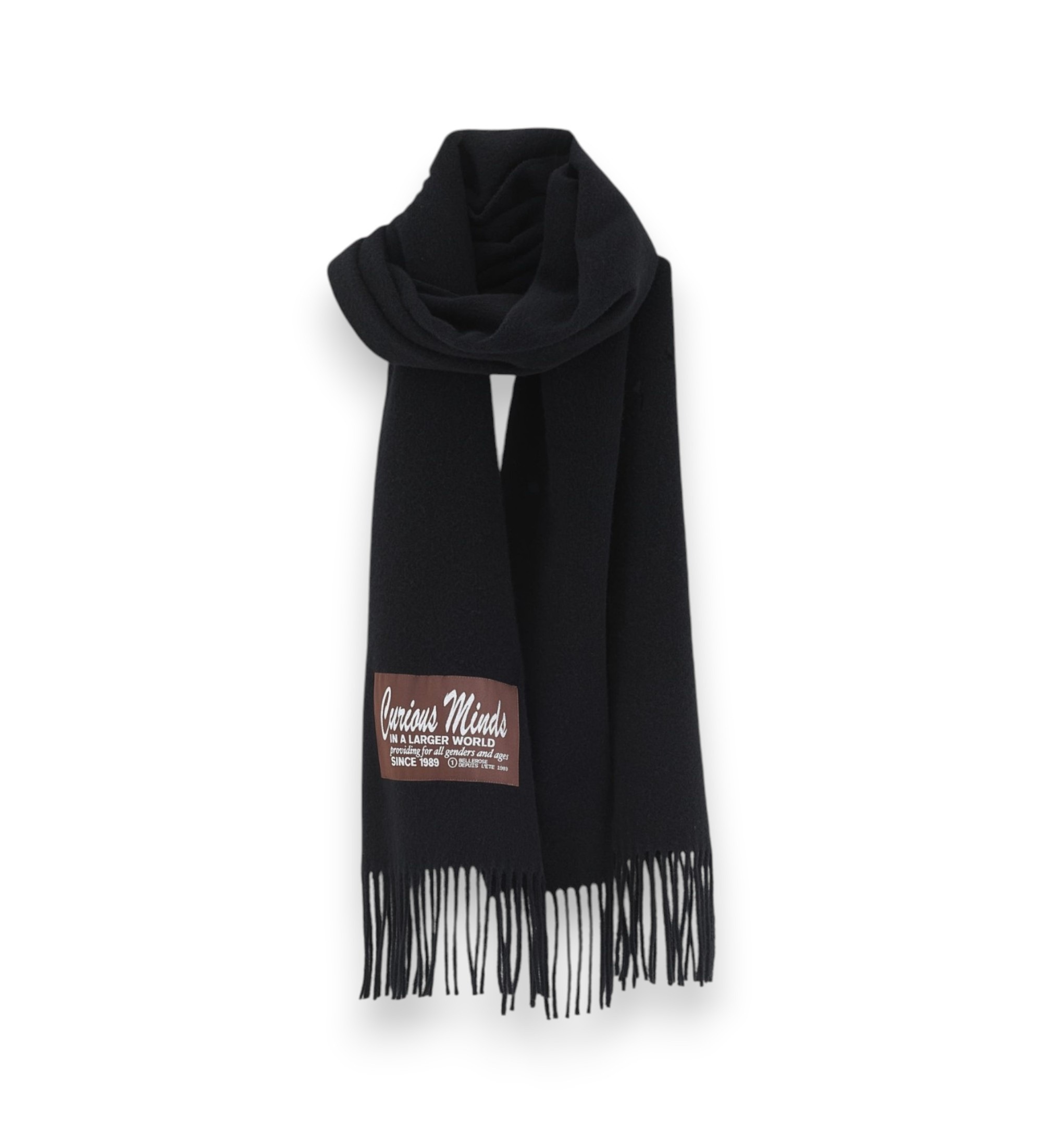 Bellerose für Damen. BU262812 F2645 Schal Mutch schwarz (OSFA), Lässig, Wolle