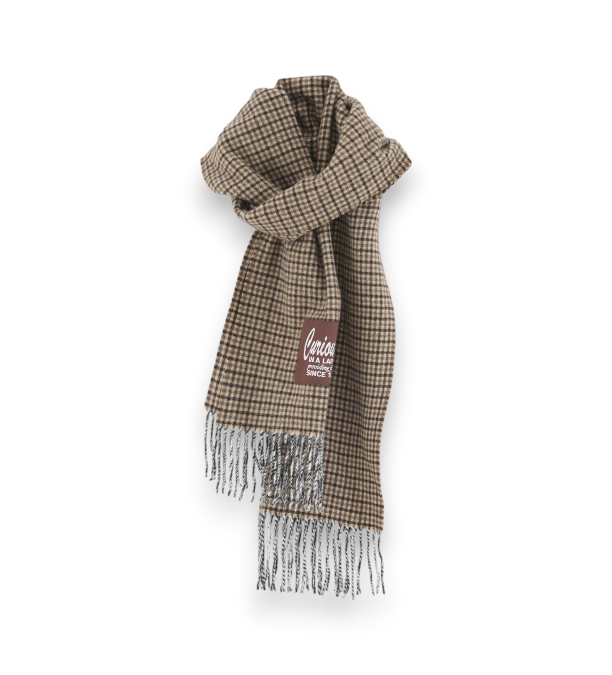 Bellerose für Damen. BU262812 F2645F Schal Mutch Karomuster beige (OSFA), Lässig, Wolle