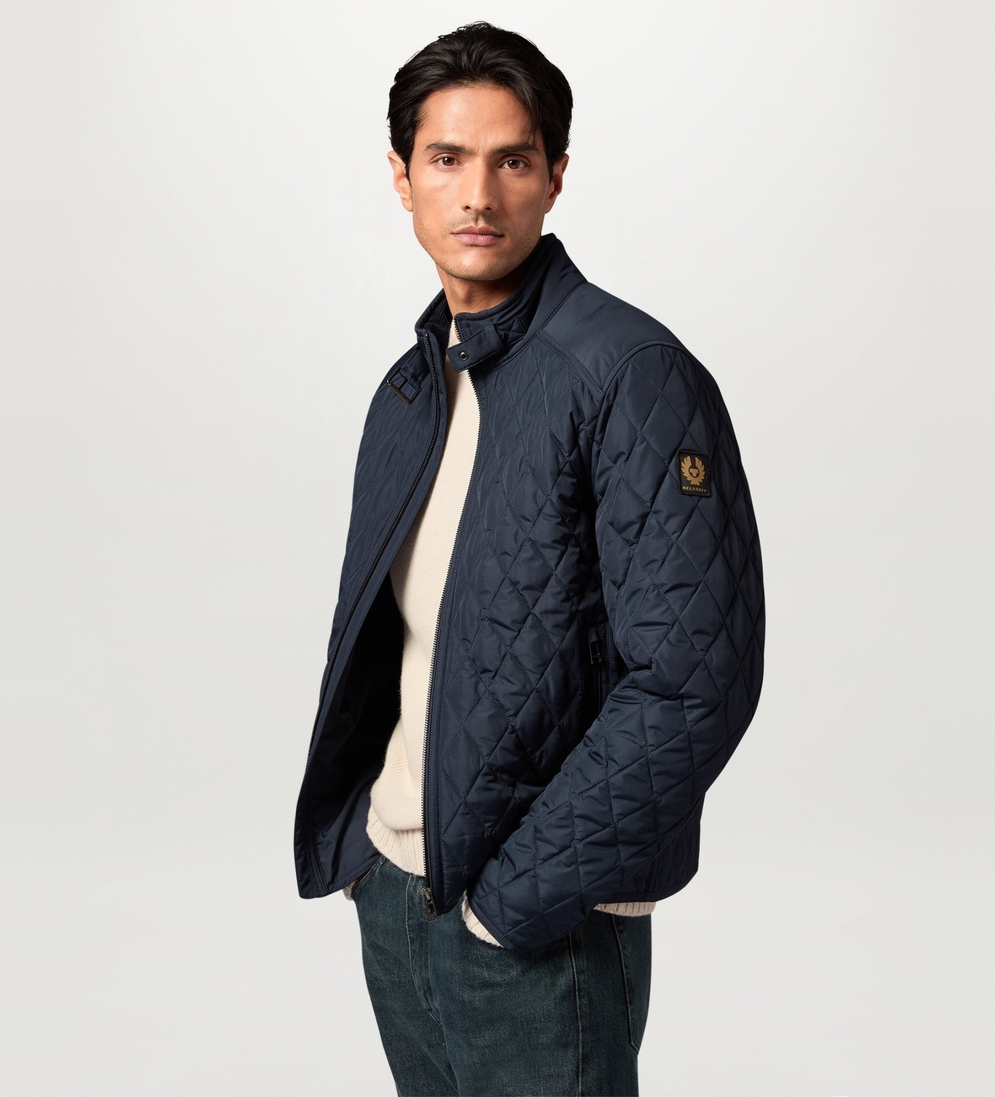 Belstaff für Herren. 106442 Pembroke Jacke amarino (S), Lässig, Recyceltes Nylon, Marine