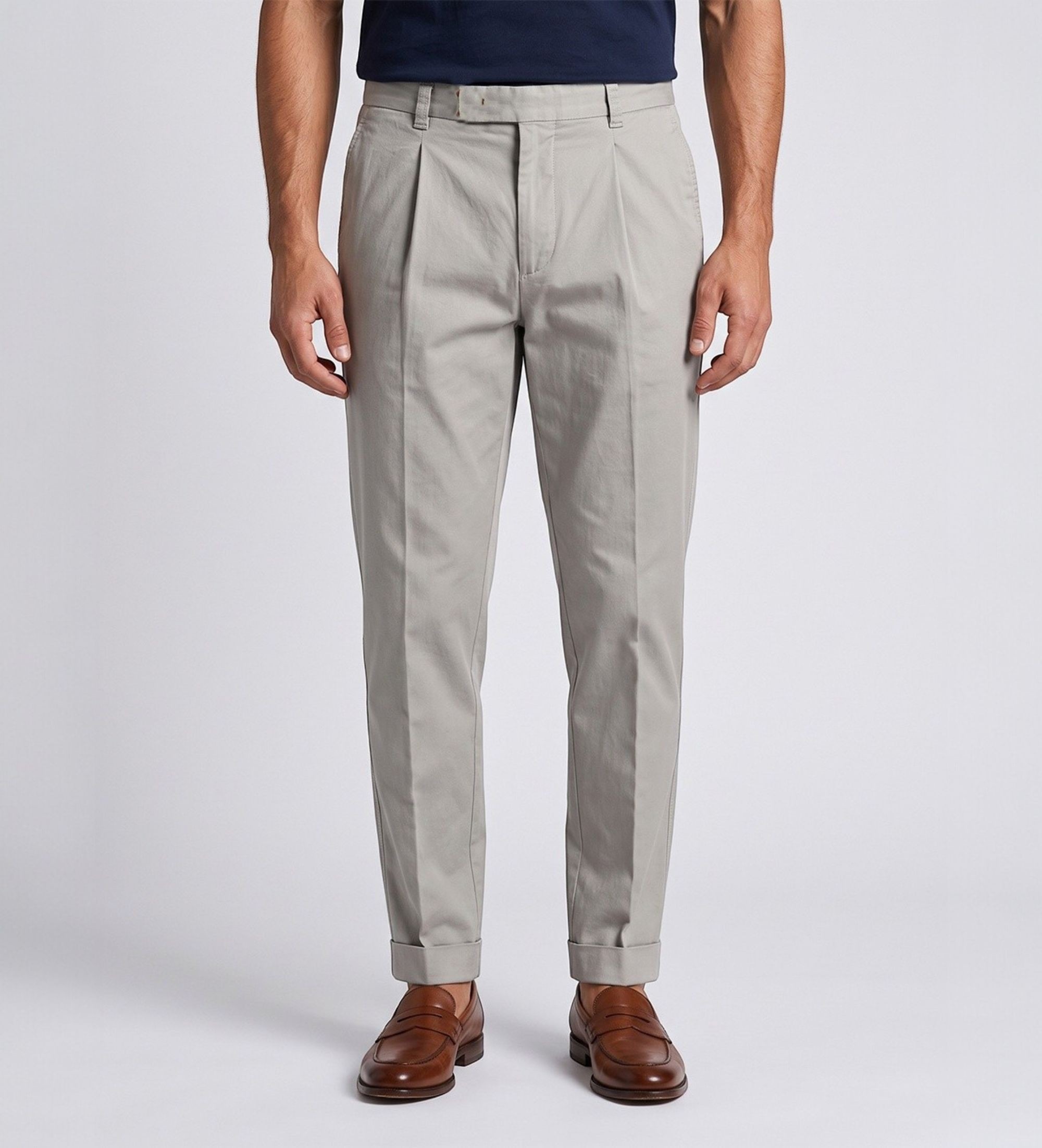 Berwich für Herren. ts0454x Hose Chiold beige (56), Lässig, Baumwolle