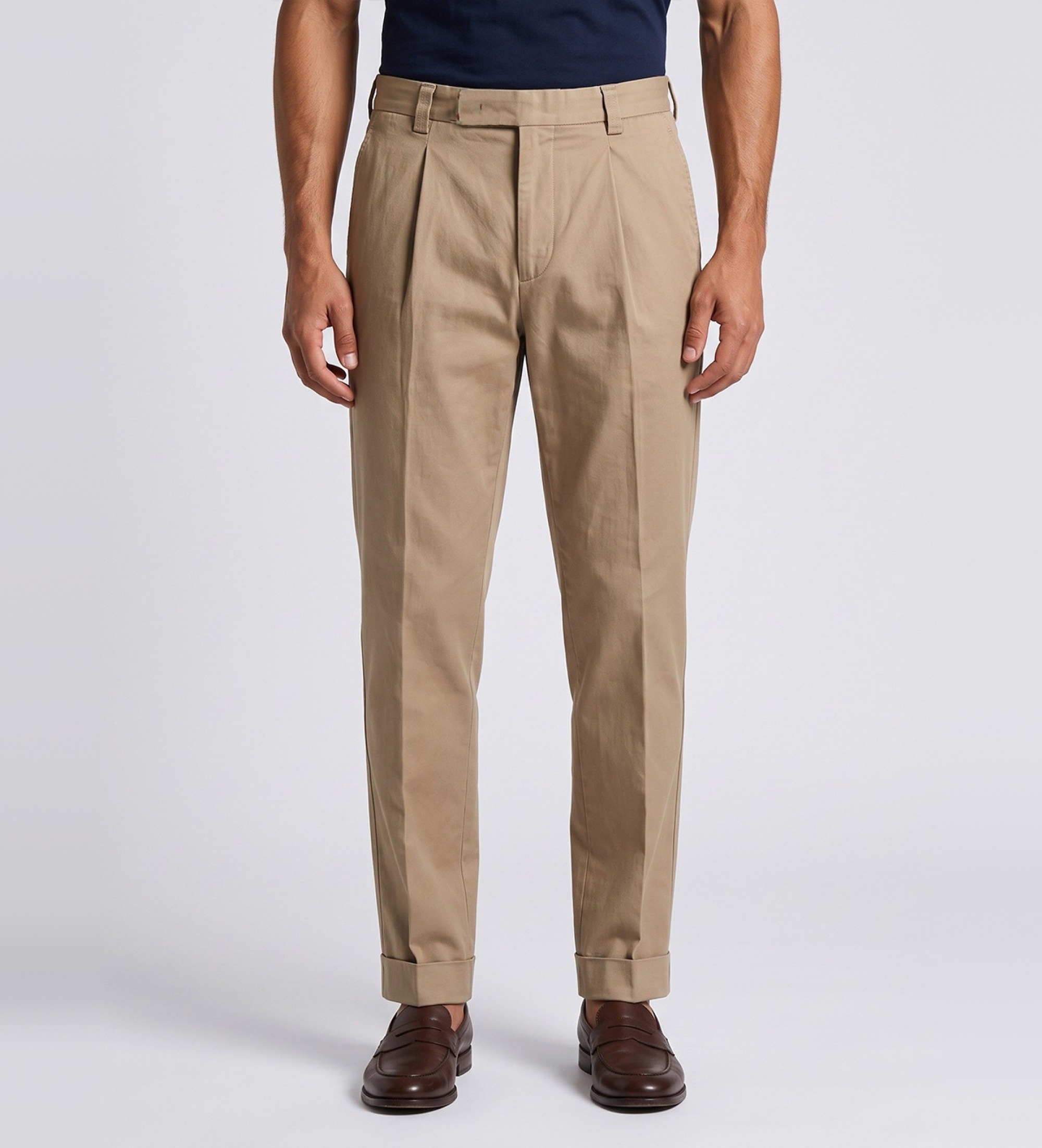 Berwich für Herren. cr0047x Hose Chiold beige (52), Lässig, Baumwolle