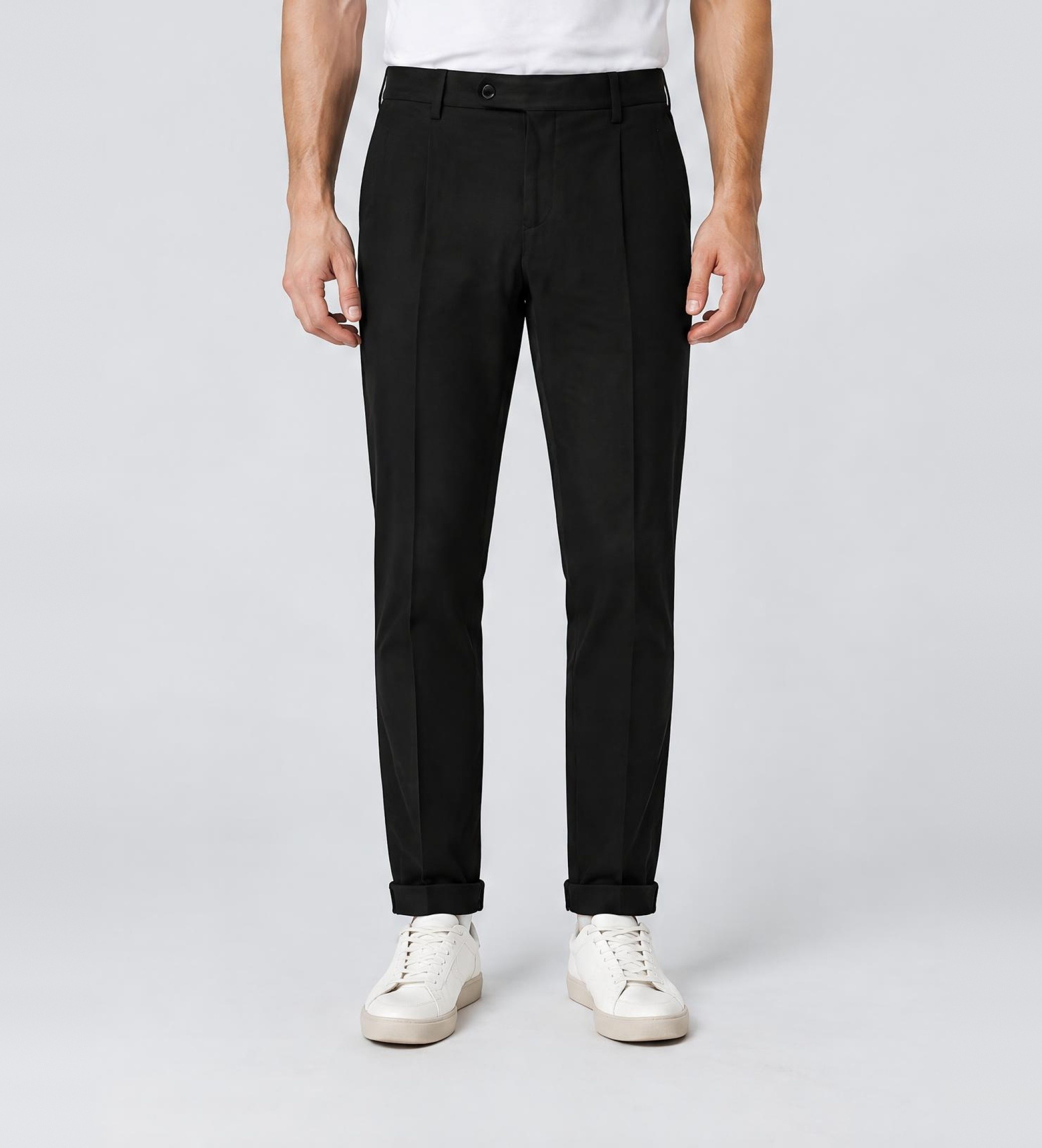 Berwichvoor mannen. ts1620x Retrolong broek zwart (54), Casual, Katoen, Klassiek