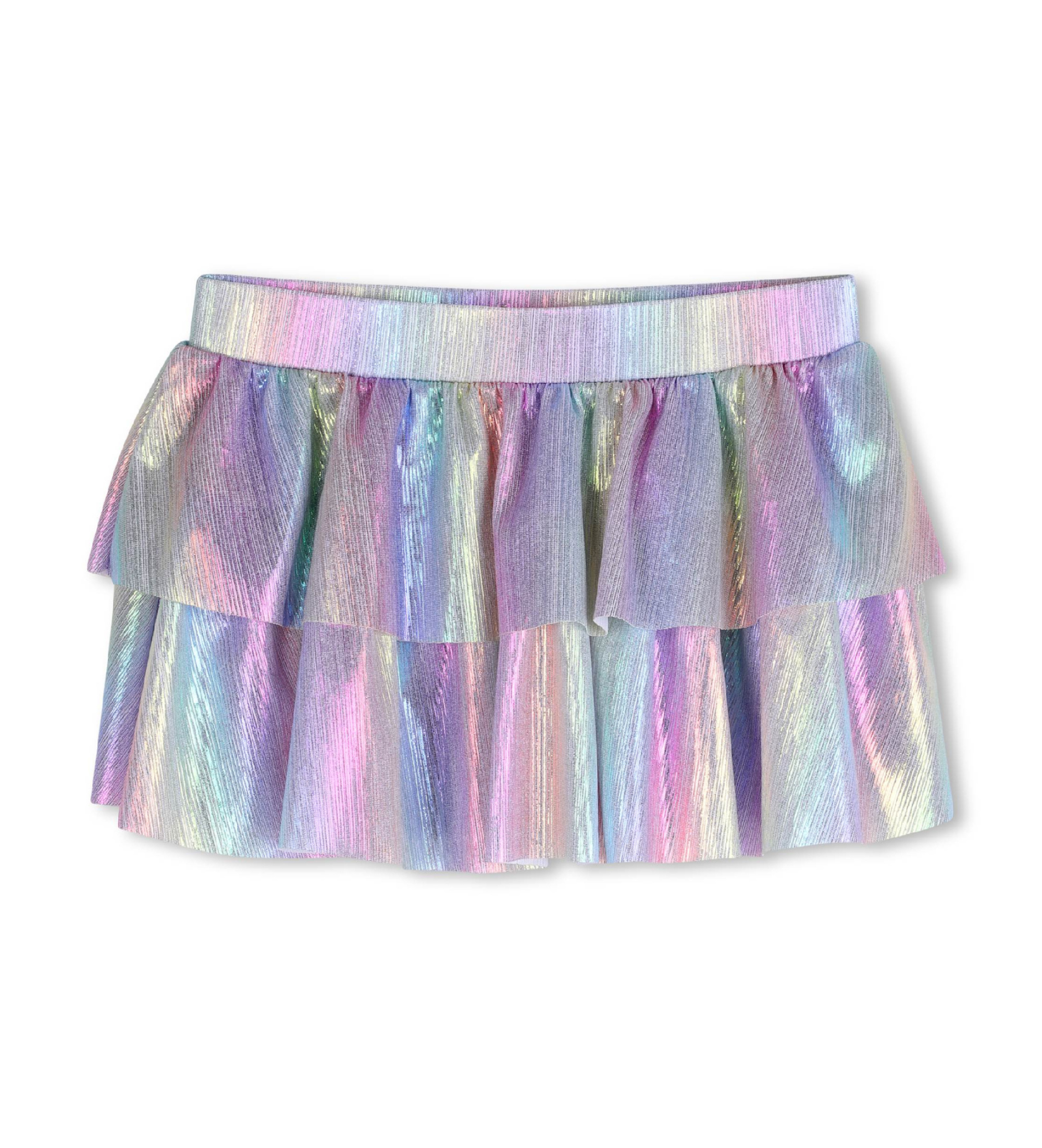 Billieblush für Mädchen. U21968 Mehrfarbiger Rock mit Rüschen (3Y= 94cm), Lässig, Polyester, Kinderbekleidung