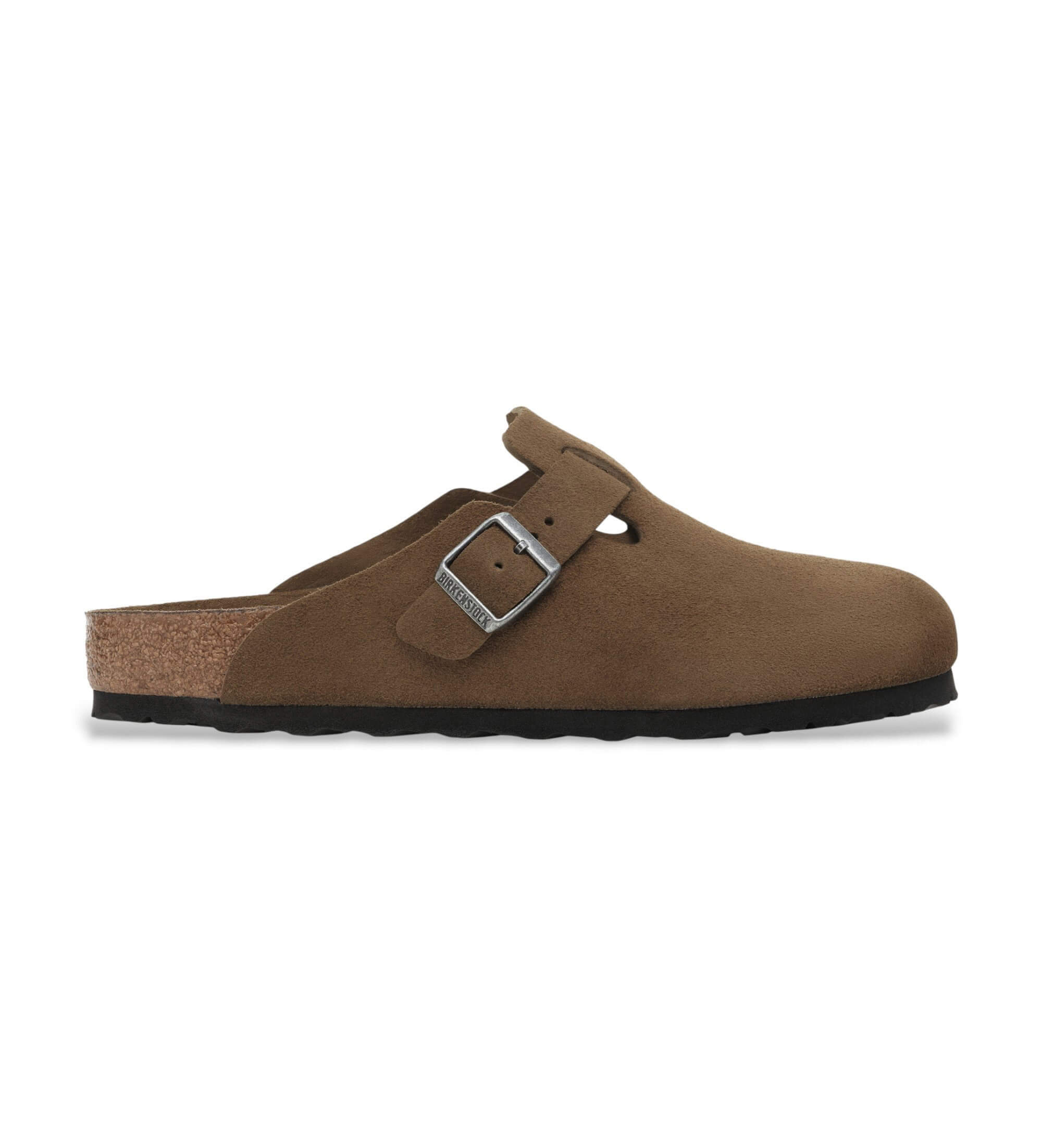 Birkenstock für Damen. 1030814 Leder Clogs Boston Soft Footbed (Reguläre Passform) braun (36), Wohnung, Keine, Lässig
