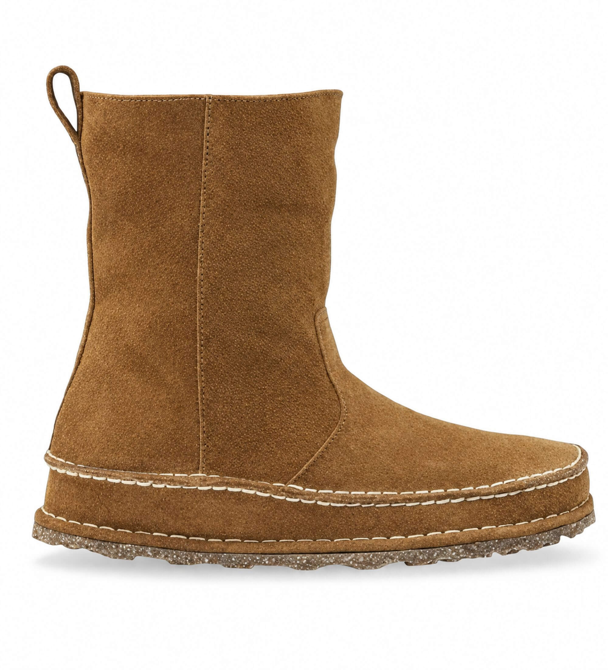 Birkenstock für Damen. 1023645 Botas Lahti Wildleder (Schmale Passform) braun (38), Wohnung, Keine, Lässig