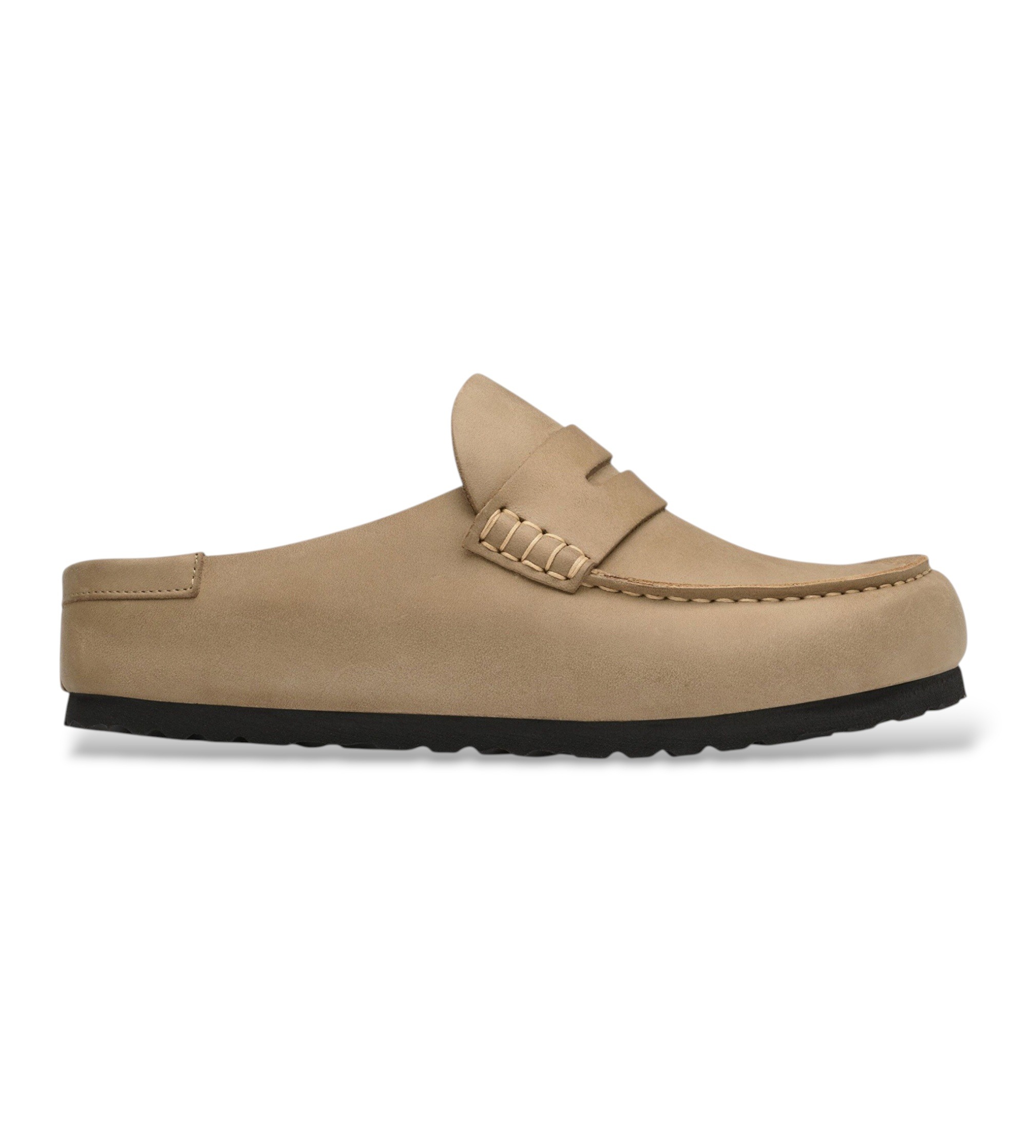 Birkenstock für Damen. 1032697 Mokassins aus Leder Naples Wrapped Oiled (Schmale Passform) braun (40), Wohnung, Keine, Lässig