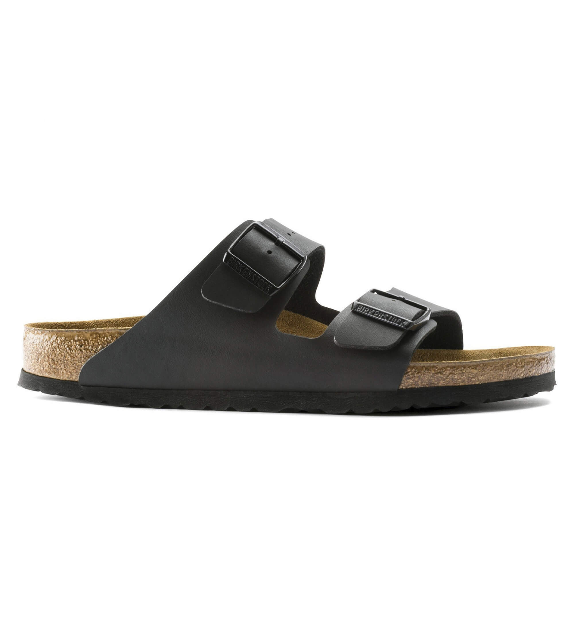Birkenstock Unisex. 51791 Sandalen Arizona Birko-Flor (Normale Passform) schwarz (43), Wohnung, Keine, Lässig