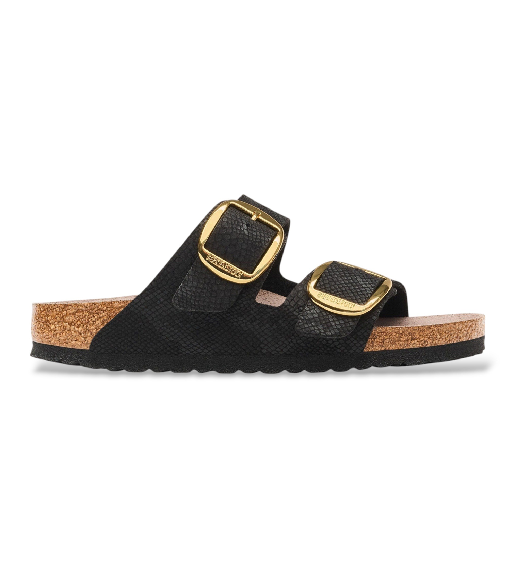 Birkenstock für Damen. 1032881 Sandalen Arizona Big Buckle (Schmale Passform) schwarz (40), Wohnung, Keine, Lässig
