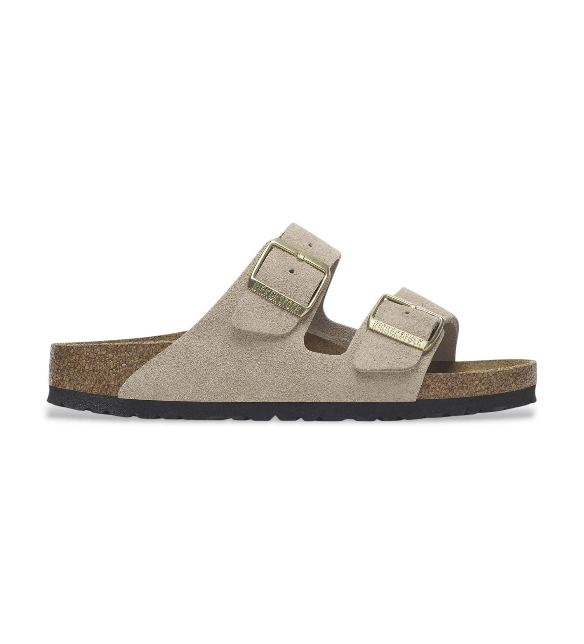 Birkenstock für Damen. 1029260 Sandalen aus Leder Arizona Leve (Schmale Passform) beige (39), Wohnung, Keine, Lässig