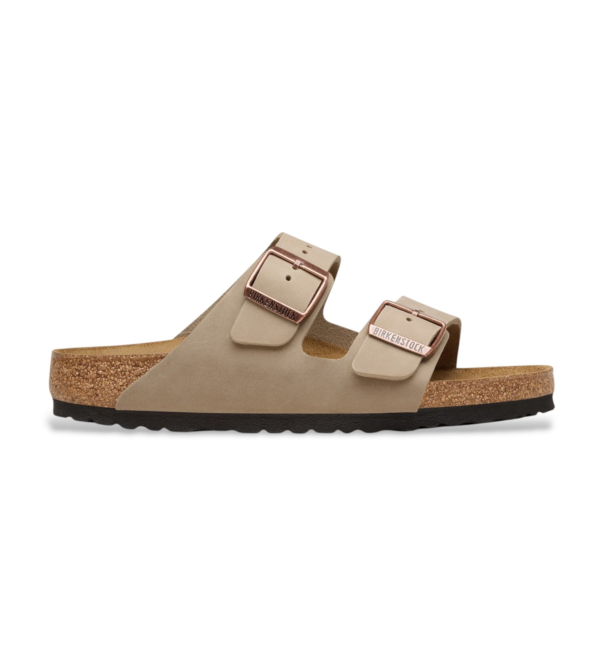Birkenstock für Herren. 352201 Sandalen aus Leder Normal Arizona Leoi (Reguläre Passform) braun (41), Wohnung, Keine, Lässig