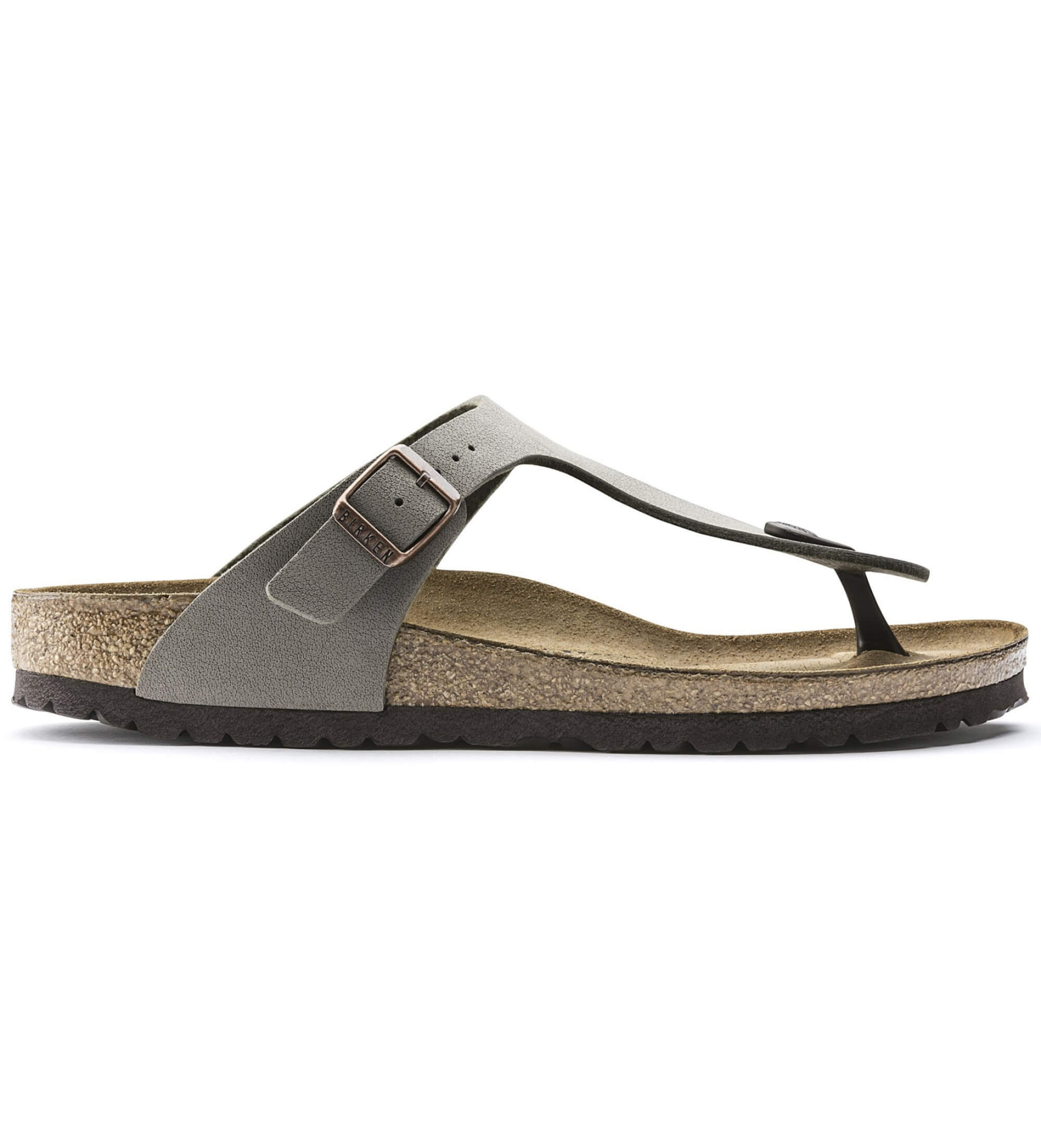 Birkenstock für Herren. 43391 Sandalen Gizeh Birko-Flor (Reguläre Passform) grau (44), Wohnung, Keine, Lässig