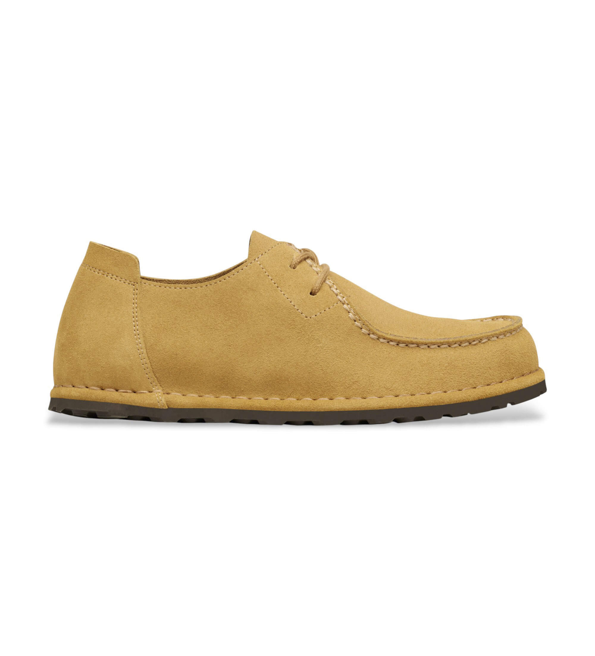 Birkenstock für Herren. 1031546 Leder-Schuhe Utti Lace (Normale Passform) hellbraun (43), Wohnung, Schnürsenkel, Lässig