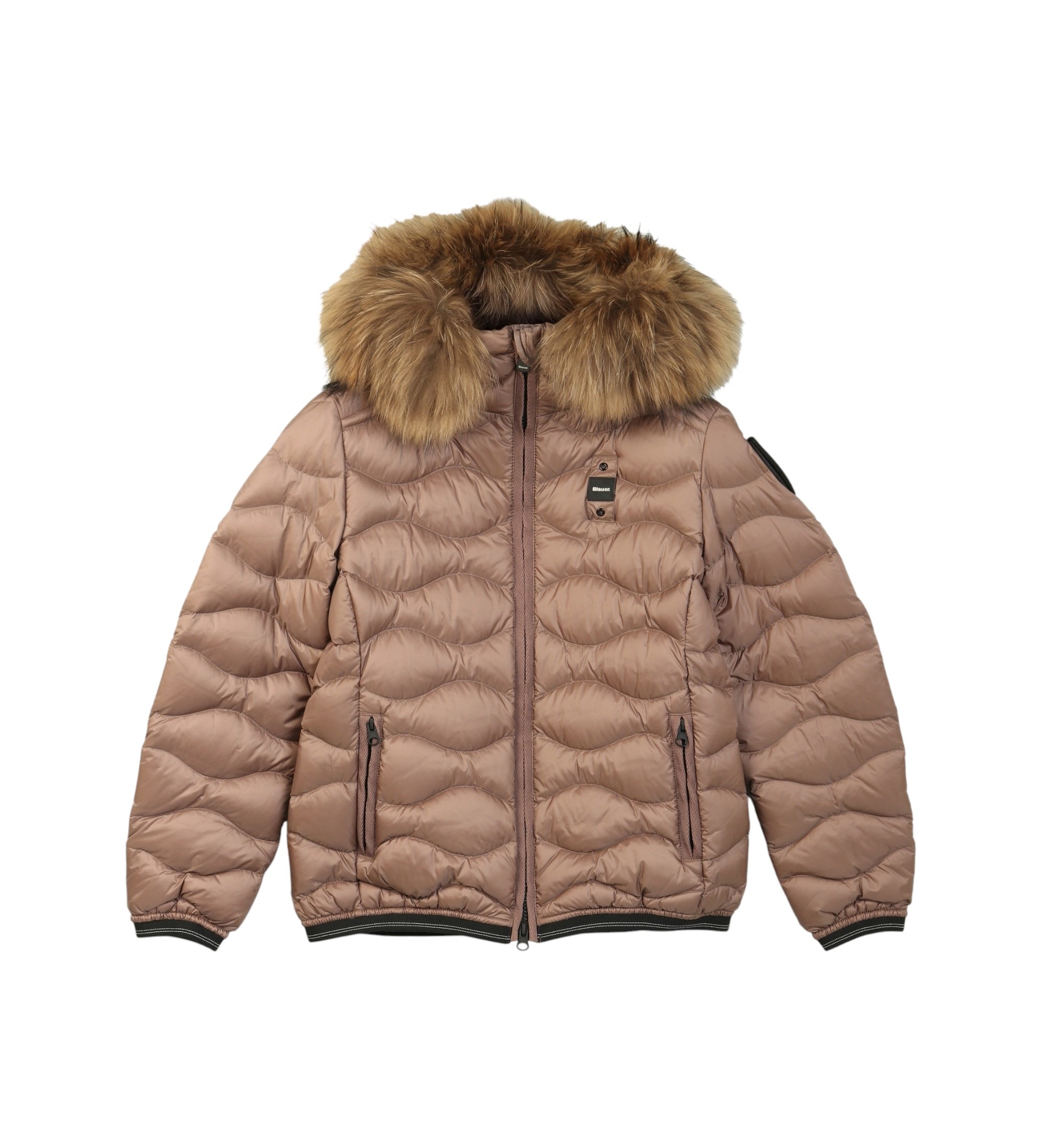 Blauervoor meisjes. 26WBLGC03288 Arion jas bruin (10años= 140cm), Casual, Polyamide, kinderkleding