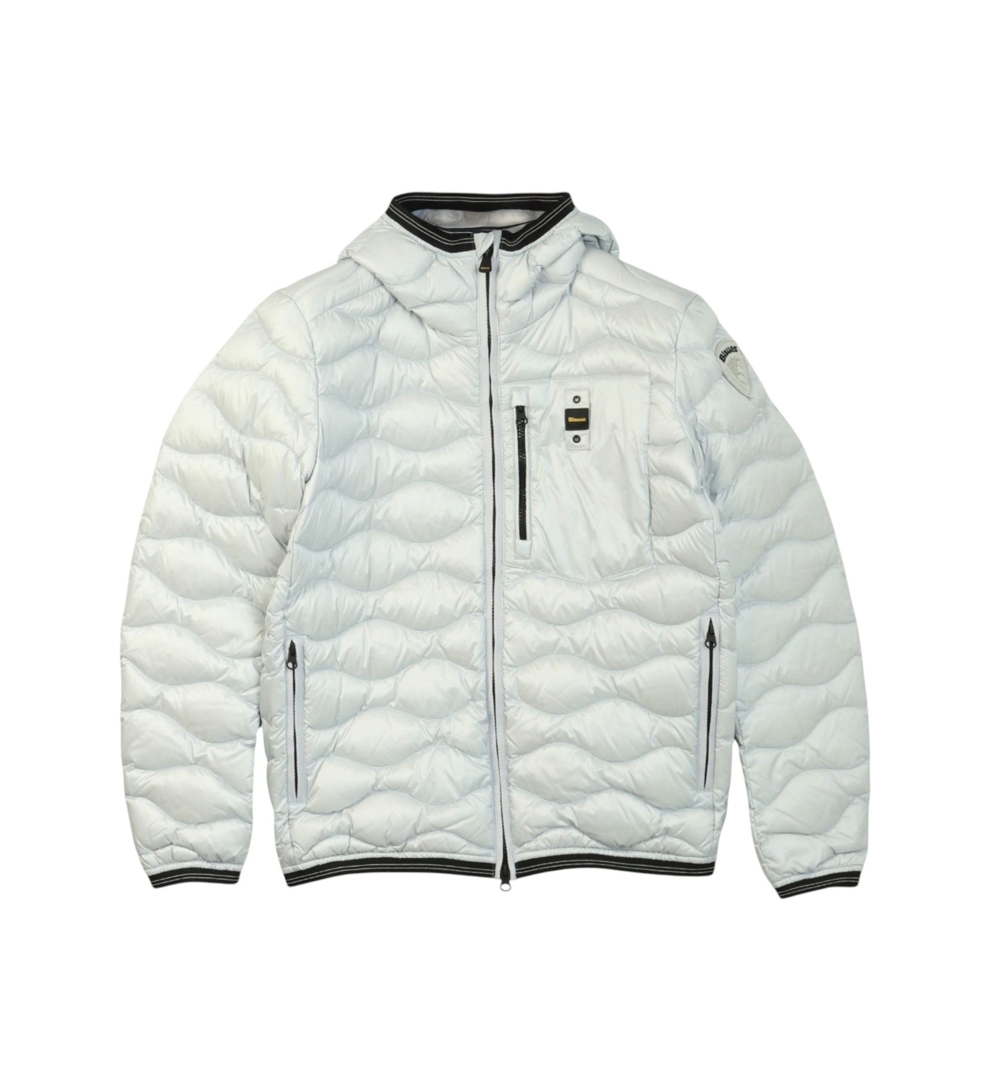 Blauervoor jongens. 26WBLKC03259 Brinton Wave Quilted jas lichtblauw (14 Años), Casual, Polyamide, kinderkleding