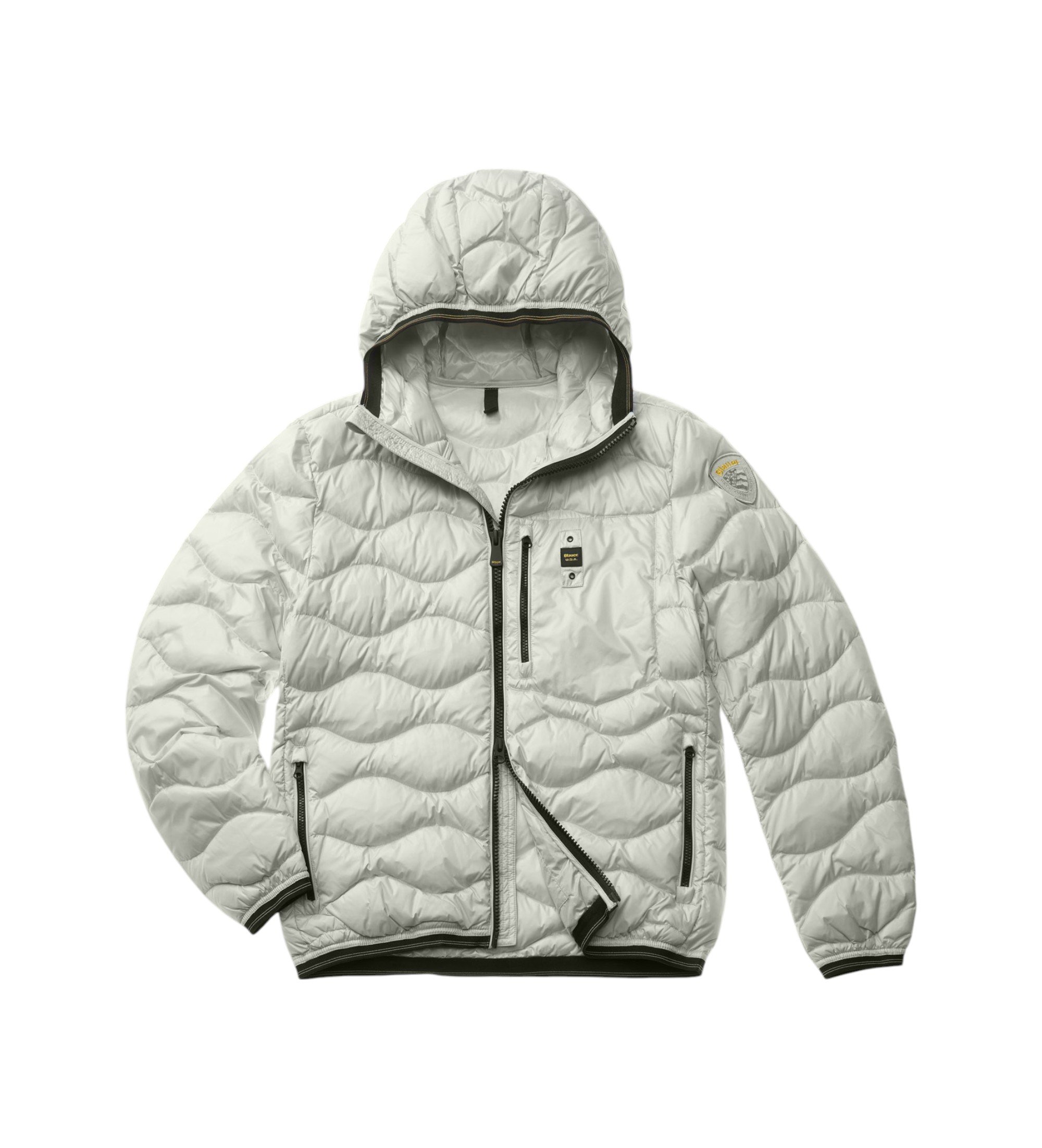 Blauer für Damen. 24WBLUC03030 Ondas Wave grüner Federmantel (XXL), Lässig, Polyester