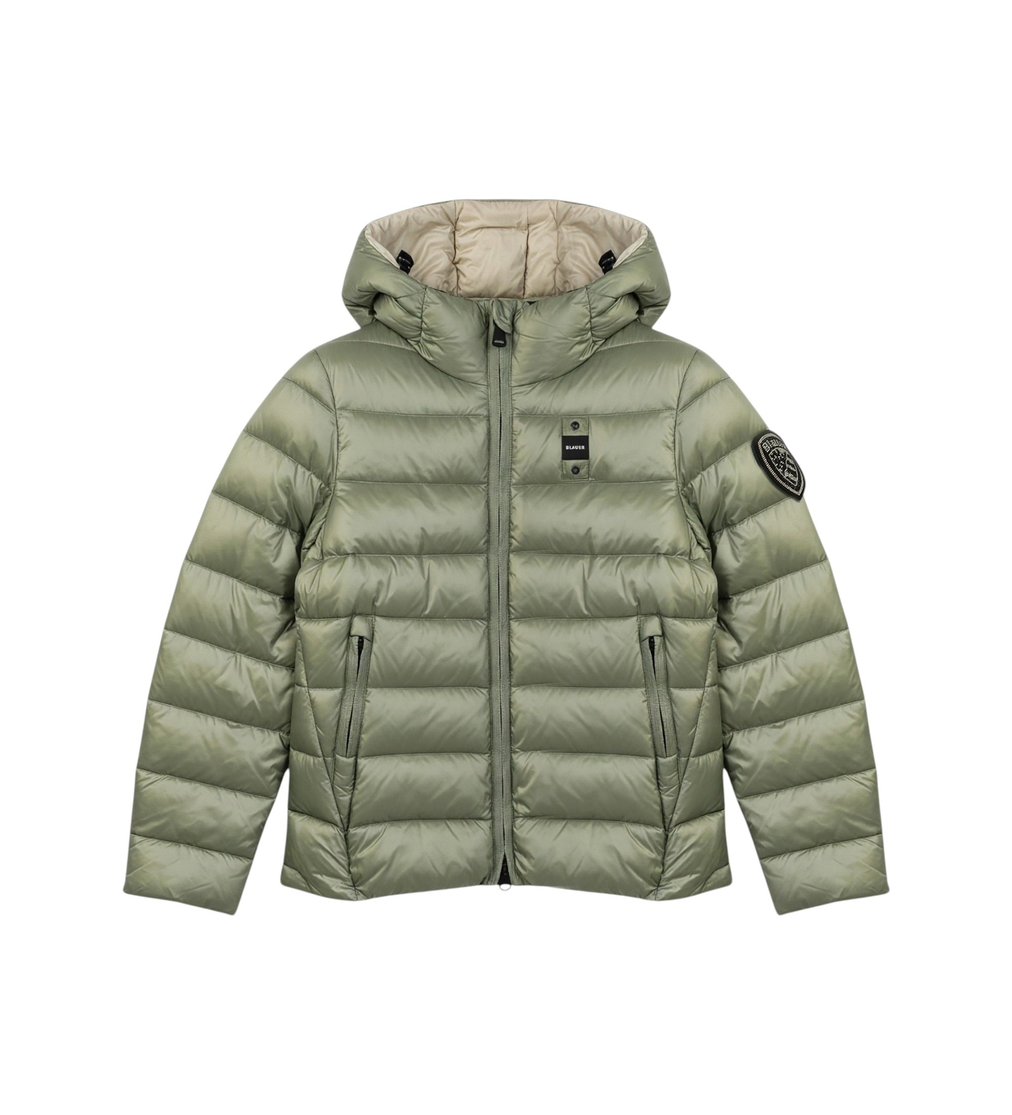 Blauervoor meisjes. 26WBLGC02295 Groene Carroll jas met strepen (16años= 176cm), Casual, Polyamide, kinderkleding