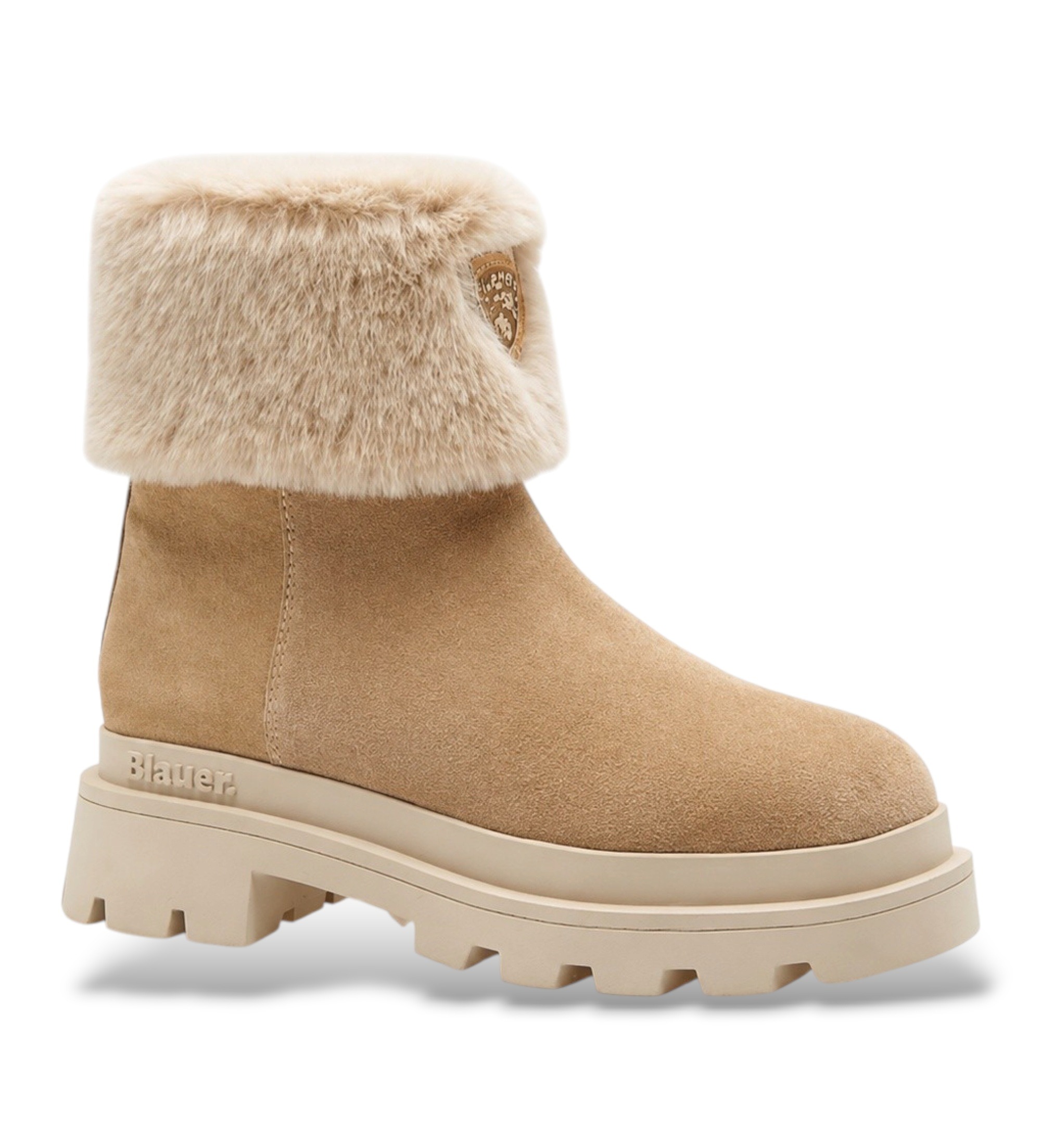 Blauer für Damen. F6KIMMEL10 Kimmel 10 Lederstiefeletten beige (40), Wohnung, Reißverschluss, Lässig