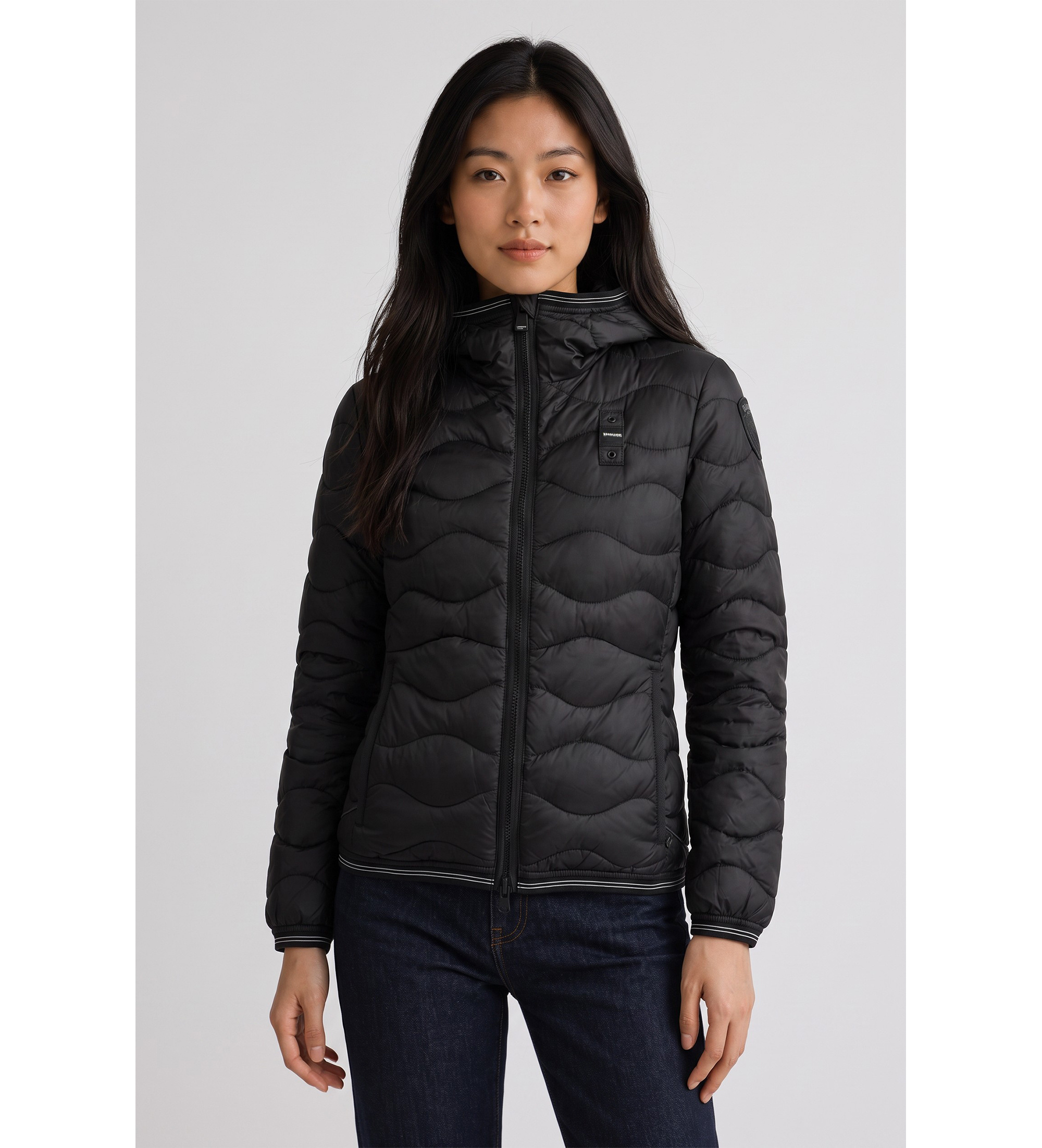 Blauer für Damen. 26WBLDC03033 Camelia Steppjacke, schwarz (M), Lässig, Polyamid