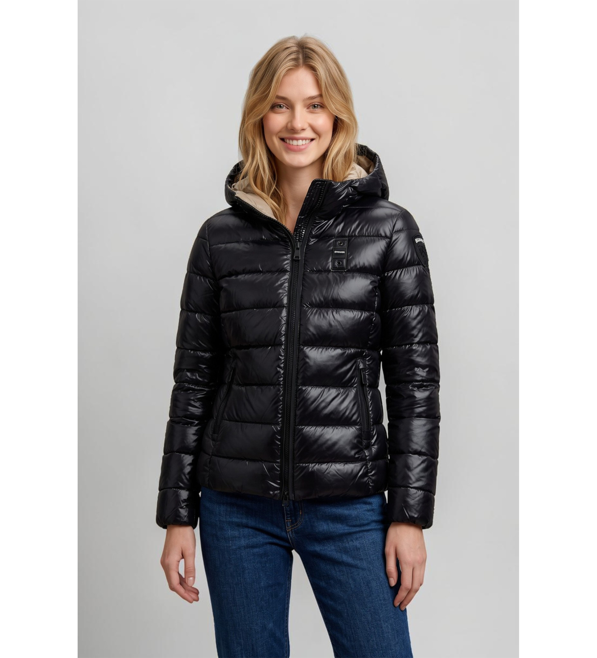 Blauer für Damen. 26WBLDC02070 Caroll Steppjacke, schwarz (L), Lässig, Polyamid