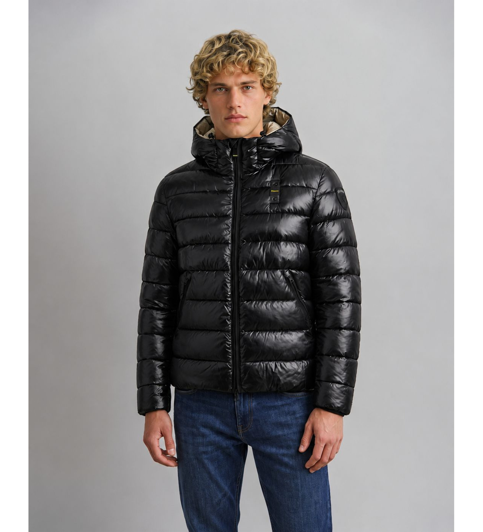 Blauer für Herren. 26WBLUC02054 Eco Adams Steppjacke schwarz (M), Lässig, Polyamid
