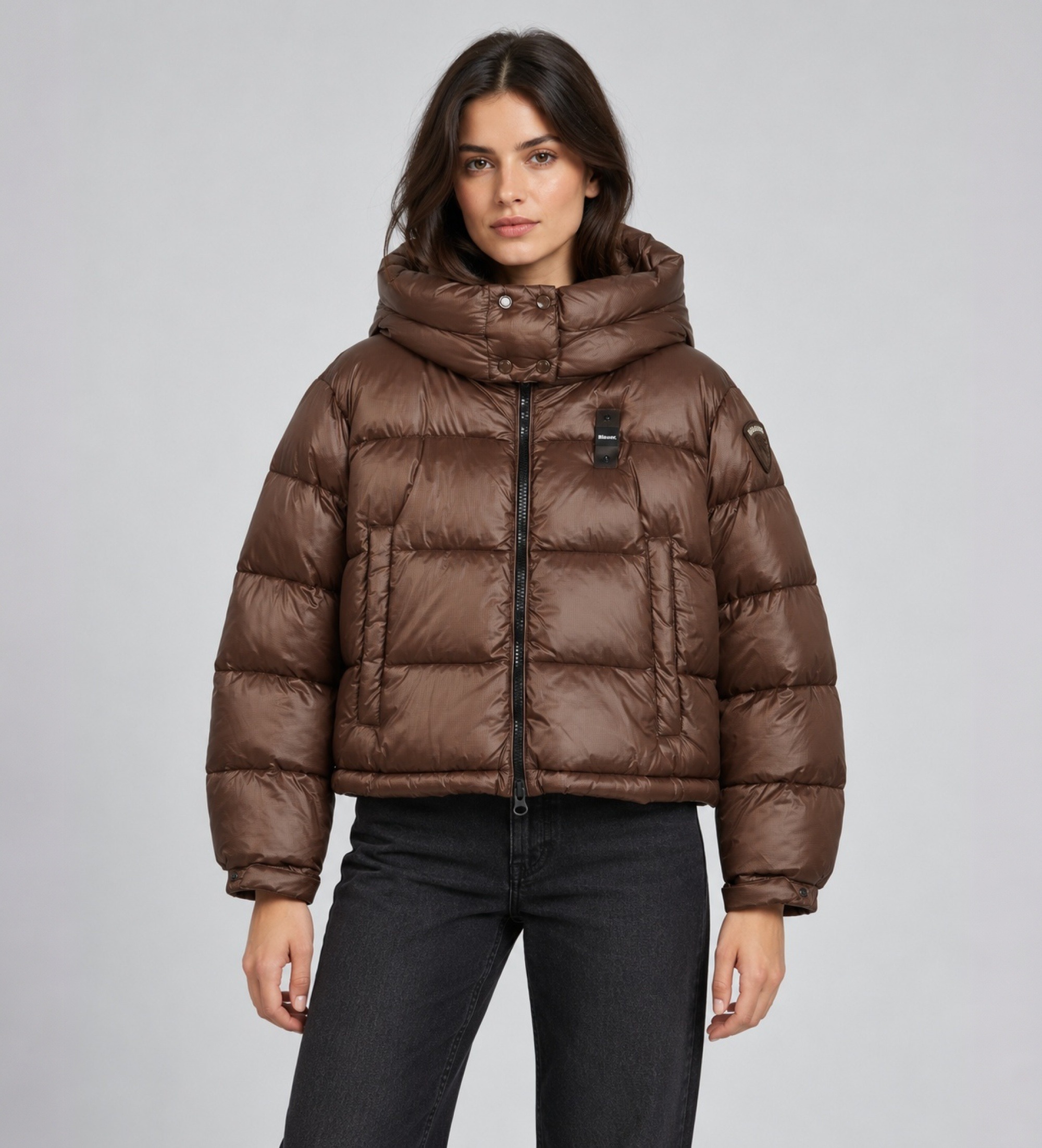 Blauervoor vrouwen. 26WBLDC02071 Gewatteerde jas Gloria bruin (L), Casual, Polyamide