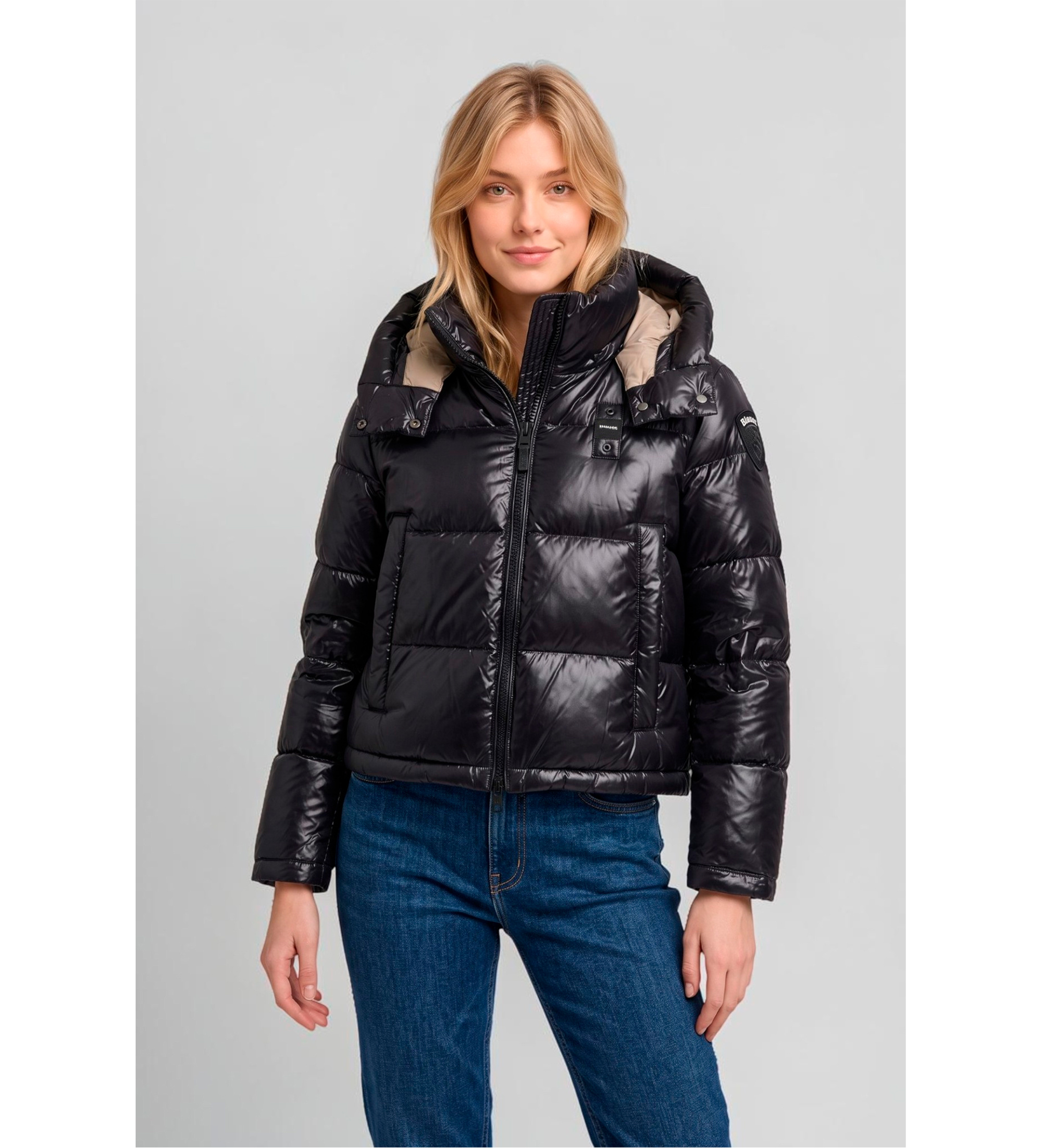 Blauer für Damen. 26WBLDC02071 Gloria Steppjacke, schwarz (S), Lässig, Polyamid