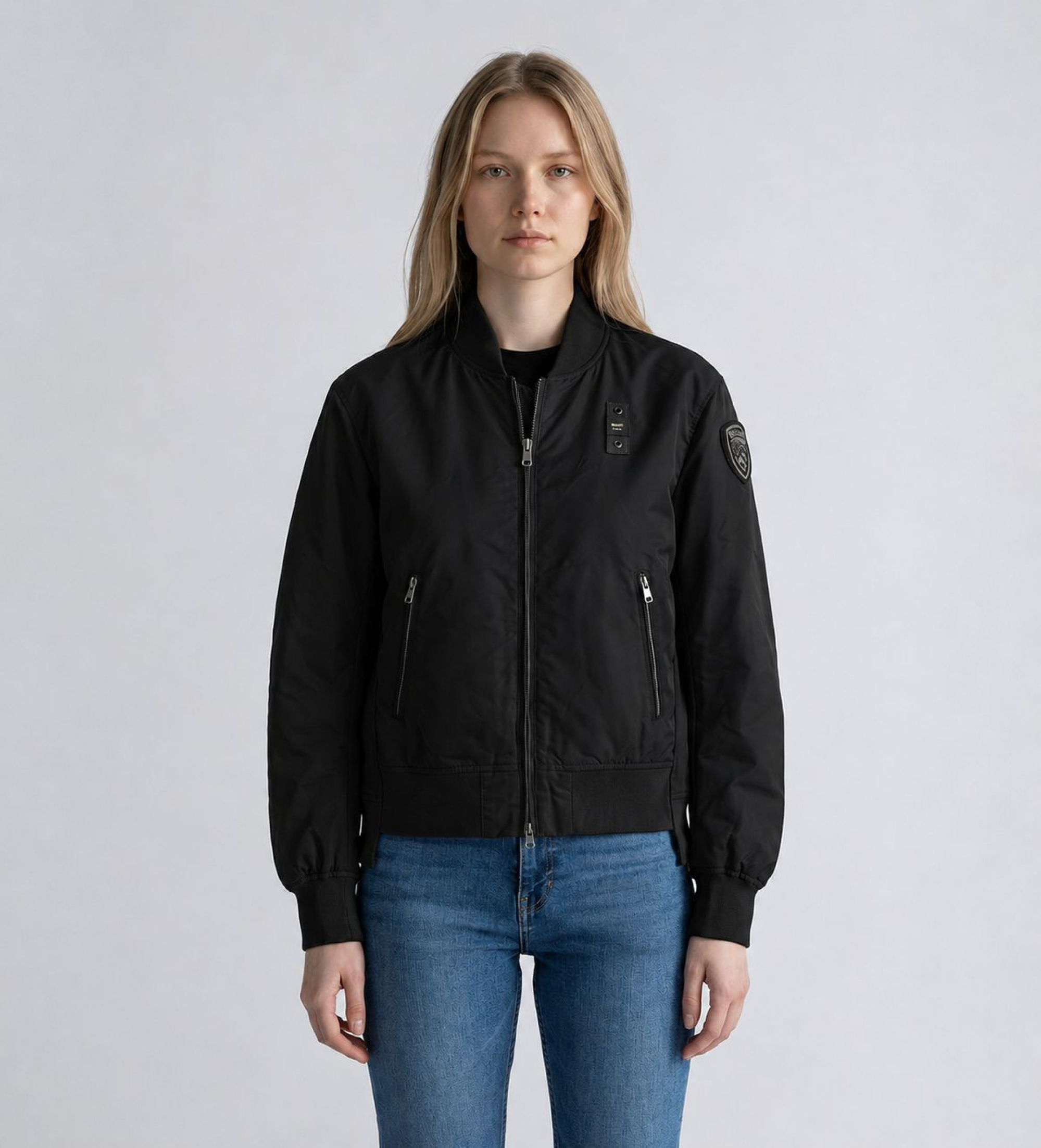 Blauer für Damen. 26SBLDC01218 Laurie Bomberjacke schwarz (S), Lässig, Polyester