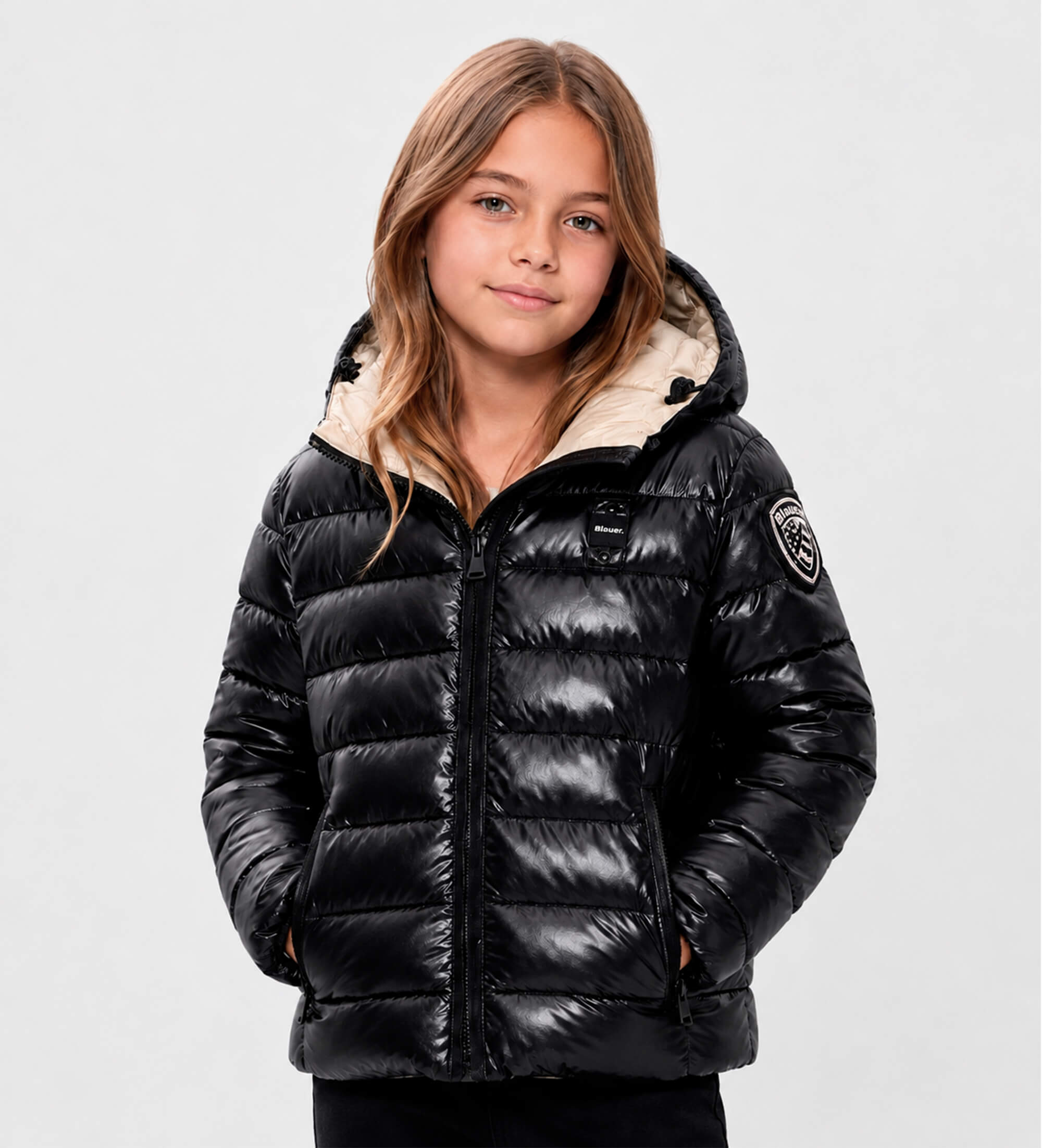 Blauer für Mädchen. 26WBLGC02295 Caroll Junior Jacke schwarz (10 Años), Lässig, Polyamid, Kinderbekleidung