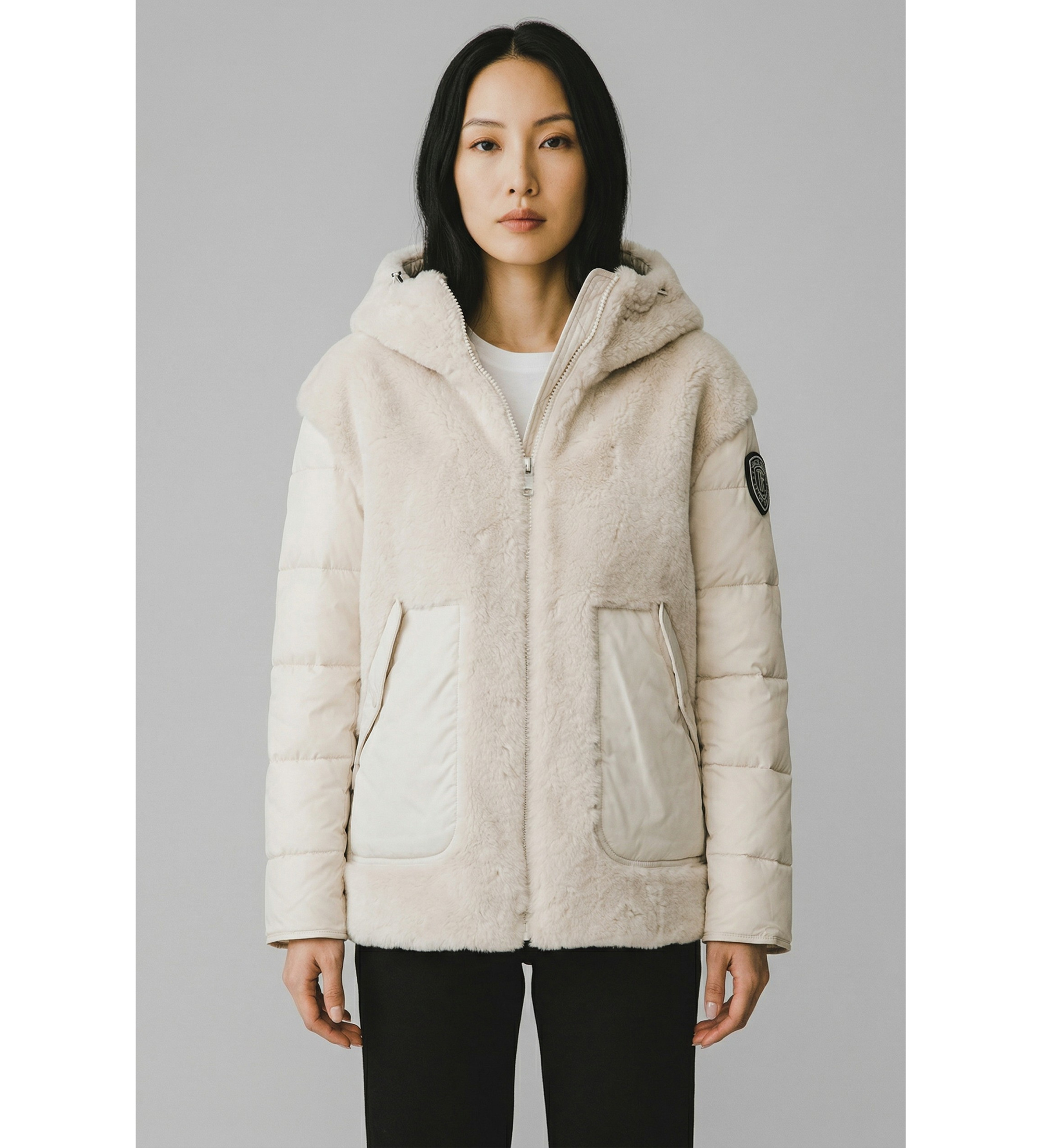 Blauer für Damen. 25WBLDB02106 Jacke Estrella weiß (XS), Lässig, Polyester, Polyamid, Langarm