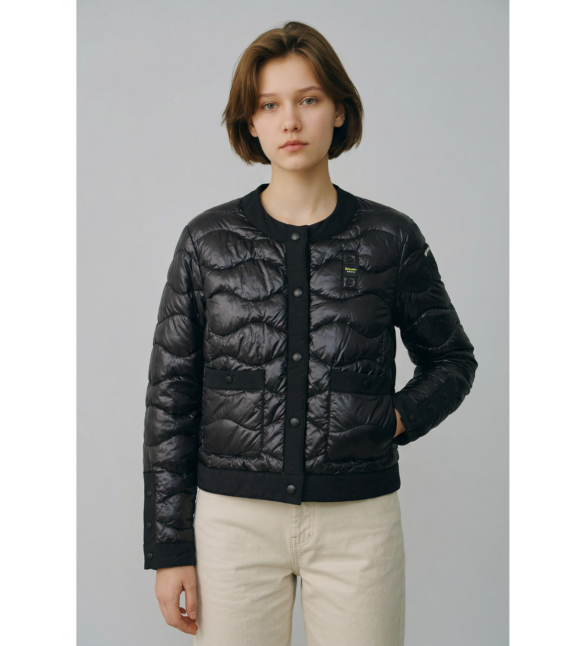 Blauer für Damen. 26SBLDC02176 Hadley Jacke schwarz (M), Lässig, Nylon