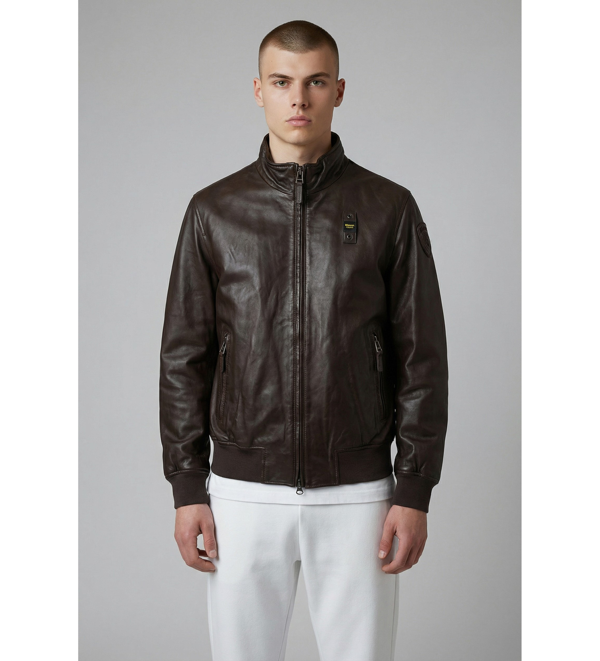 Blauer für Herren. 26SBLUL02441 Coniston Lederjacke dunkelbraun (L), Lässig