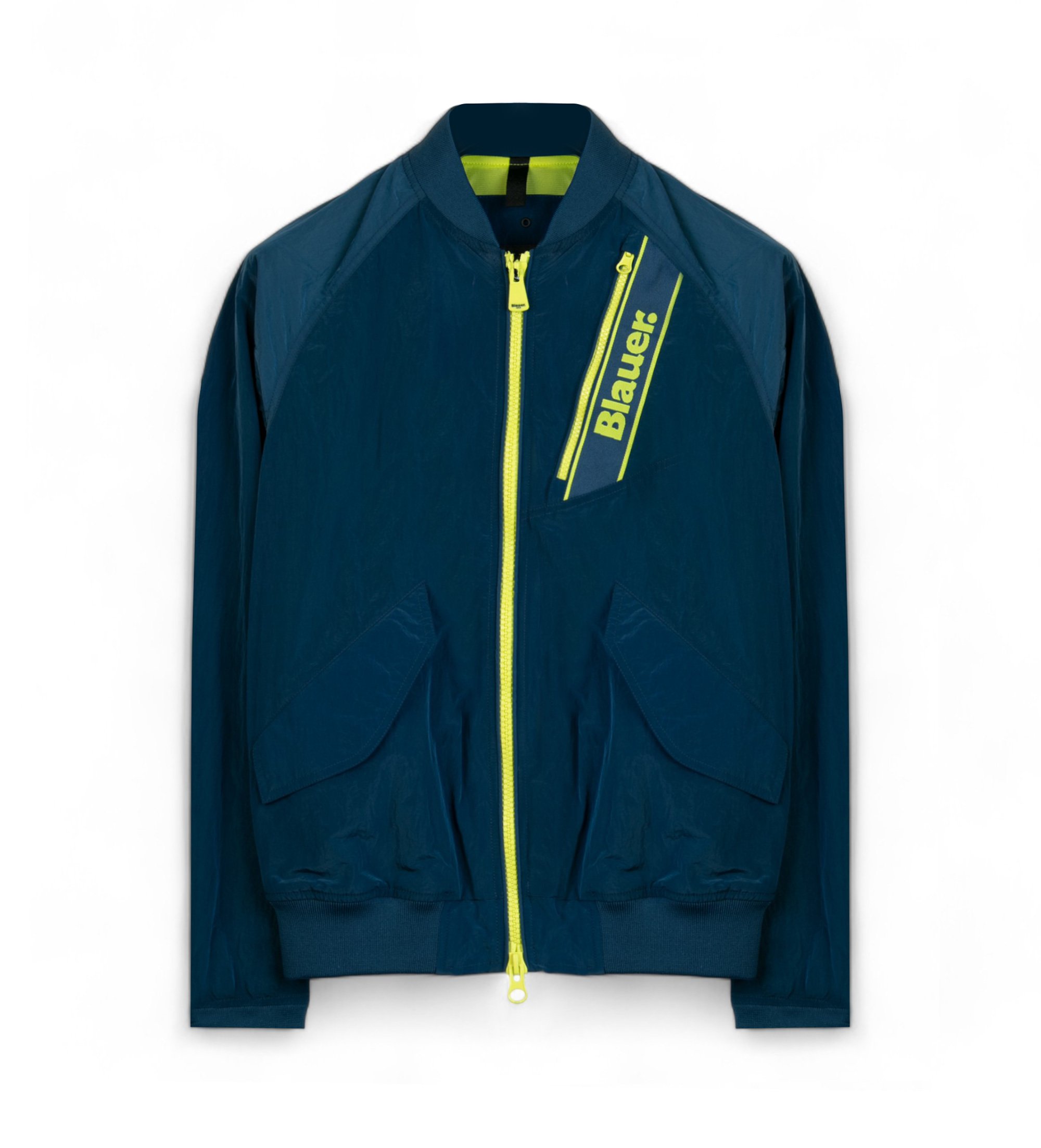 Blauer für Herren. 24SBLUC01092 Giubbini Corti Jacke Foderato navy (L), Lässig, Baumwolle, Marine