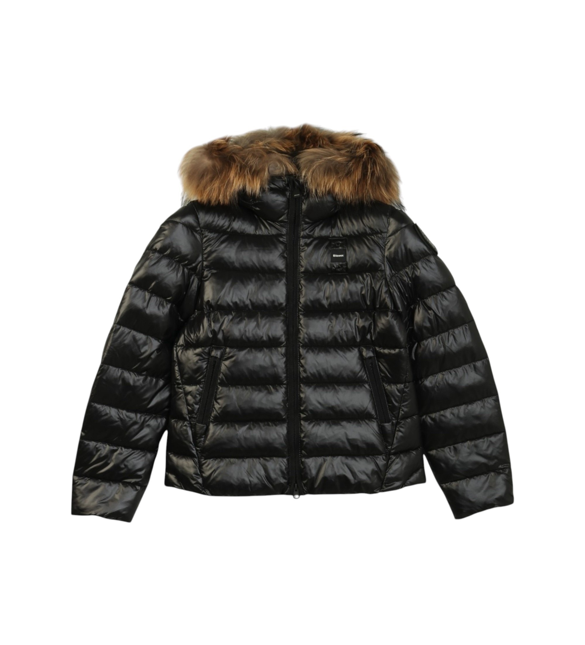 Blauervoor meisjes. 26WBLGC02293 Ivory zwarte jas (10 Años), Casual, Polyamide, kinderkleding