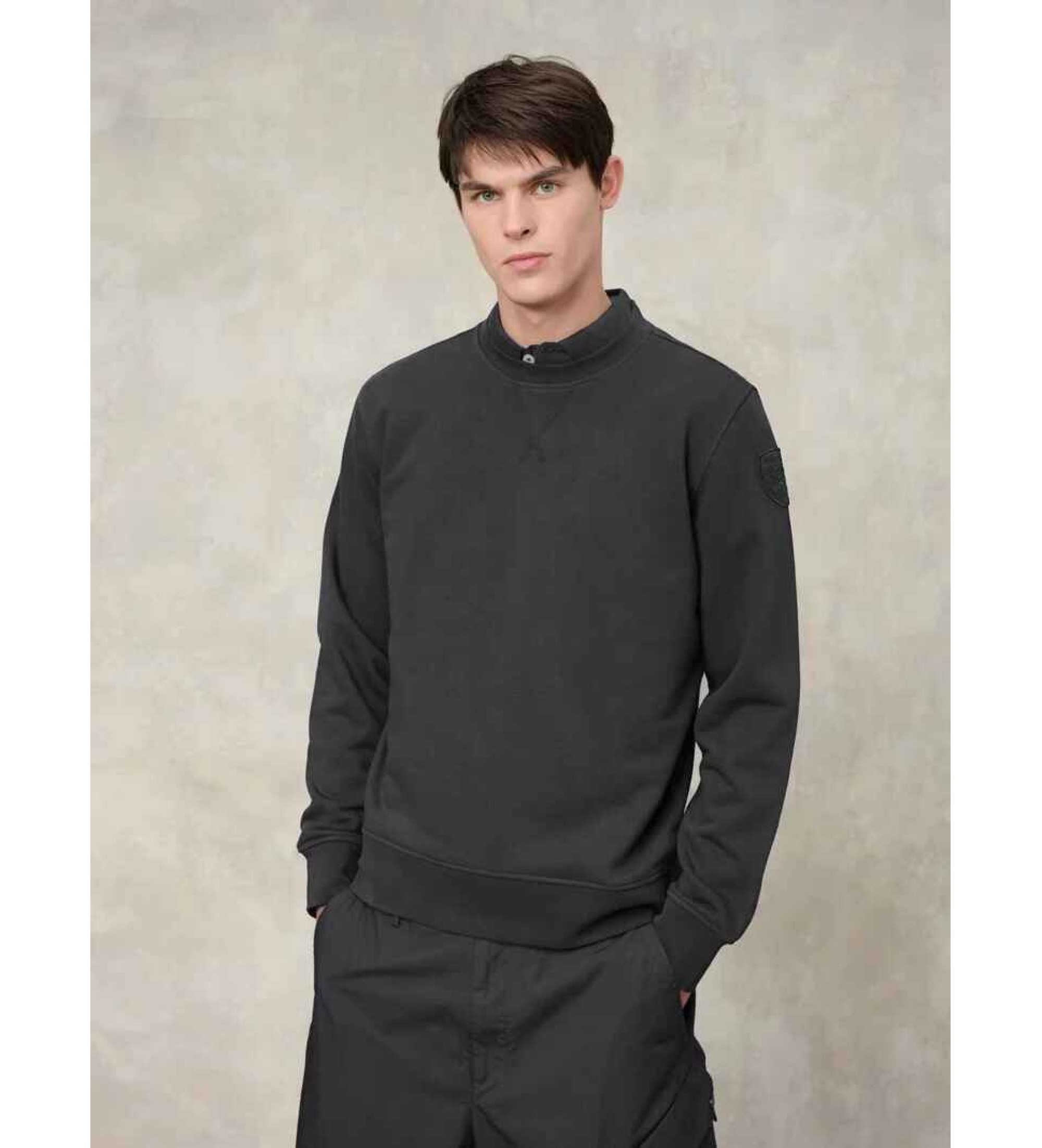 Blauer für Herren. 26SBLUF03243 Thomas-Pullover schwarz (L), Lässig, Baumwolle